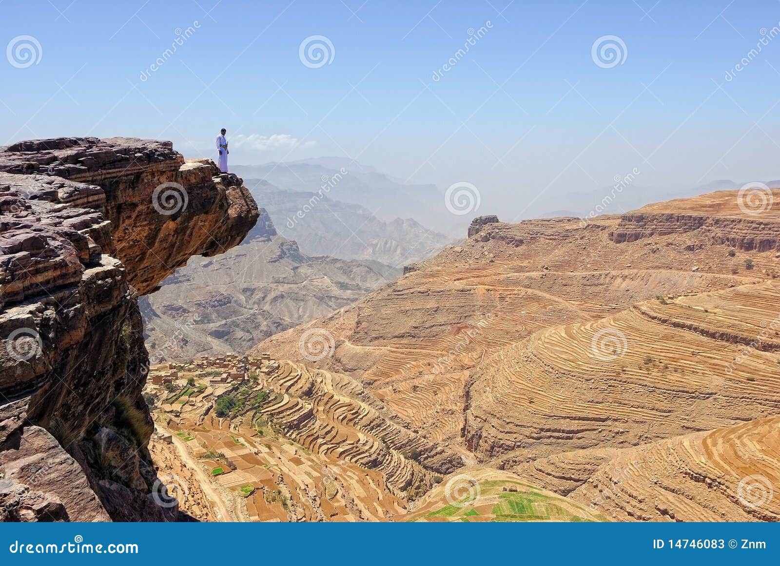 Mountain Yemen landscape editorial stock photo. Image of east - 14746083