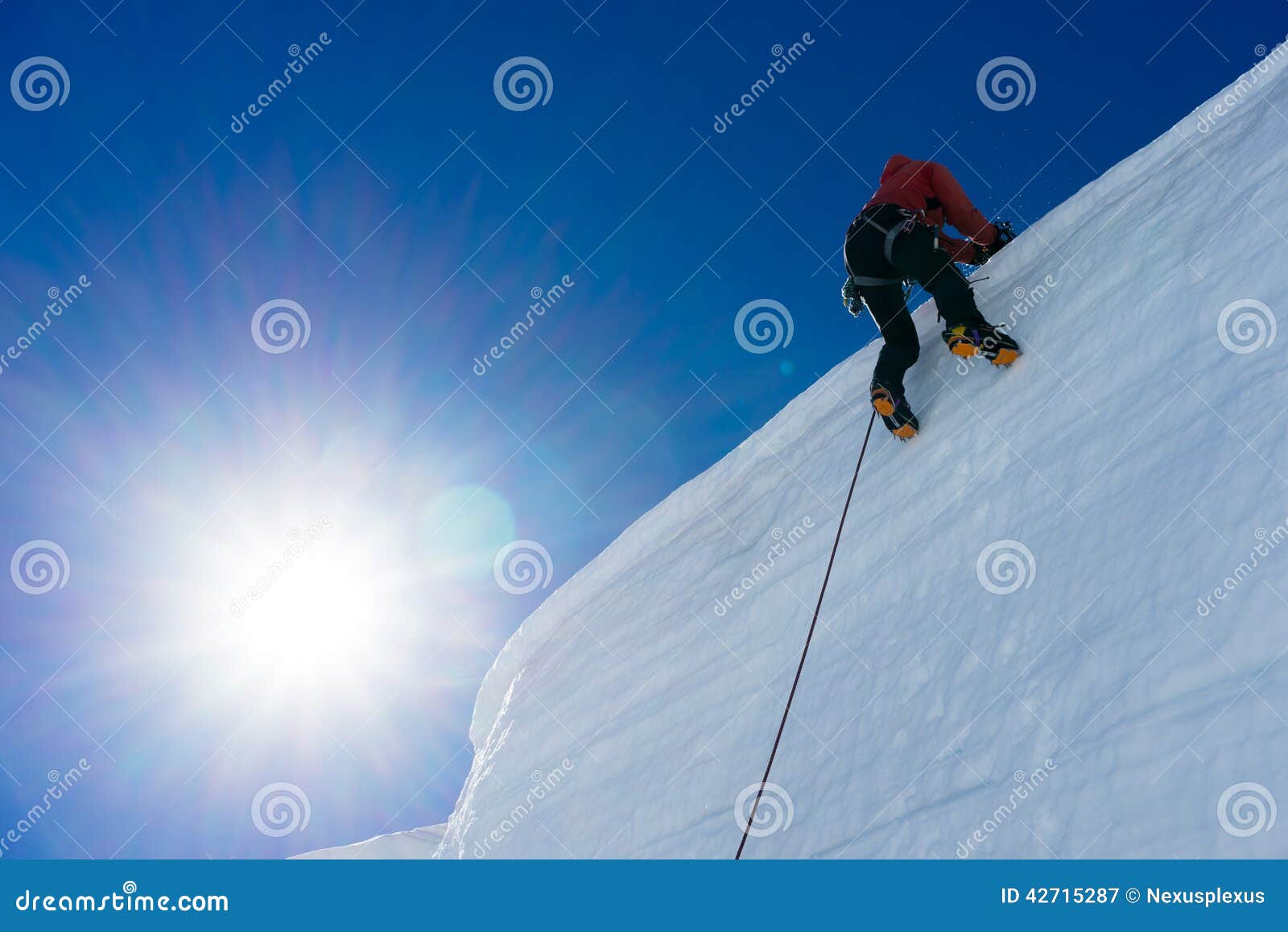Mountaineering sport stock image. Image of expedition 42715287