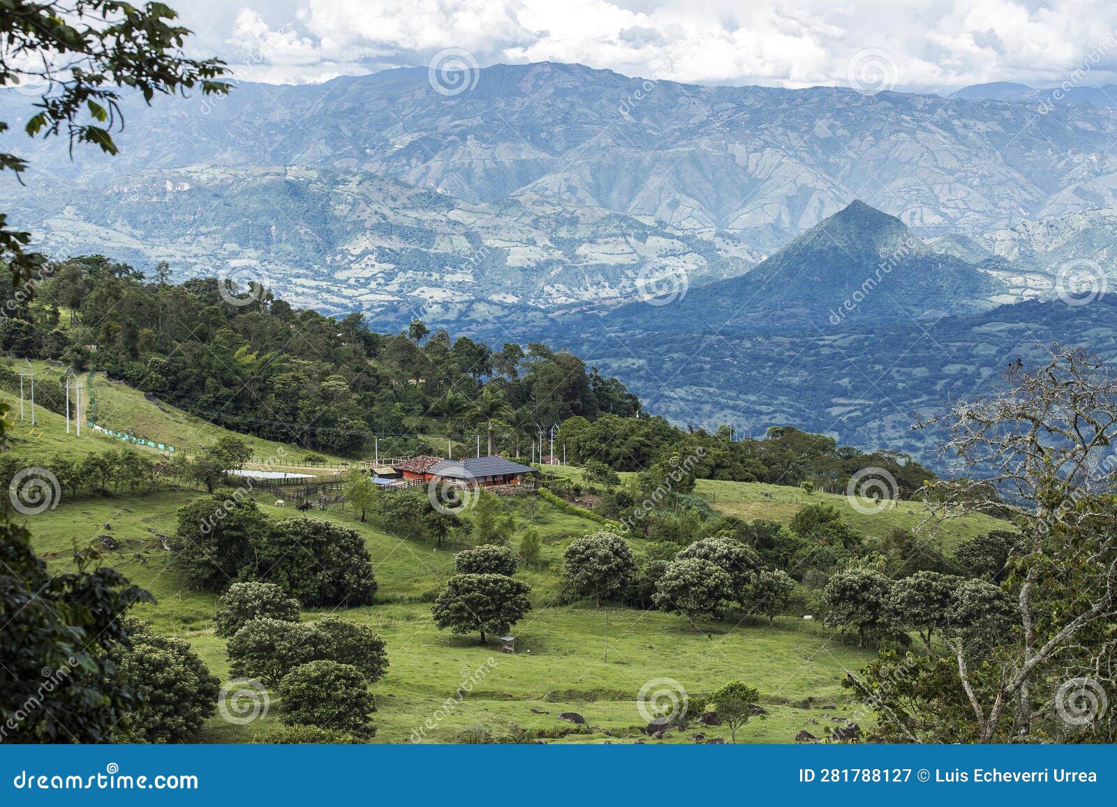 beautiful mountainous landscape - southwest antioquia, colombia