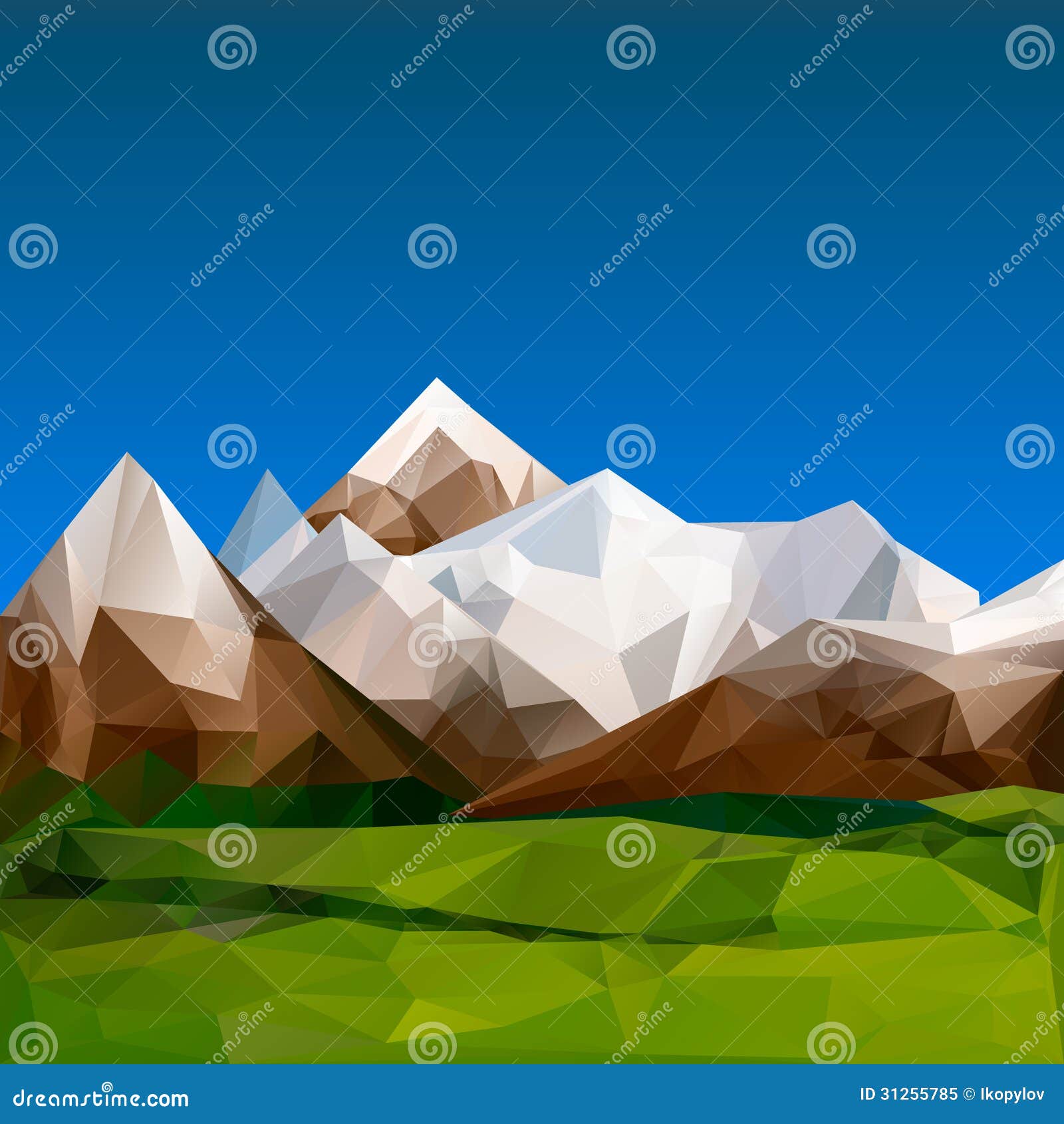 mountainous terrain, polygonal background