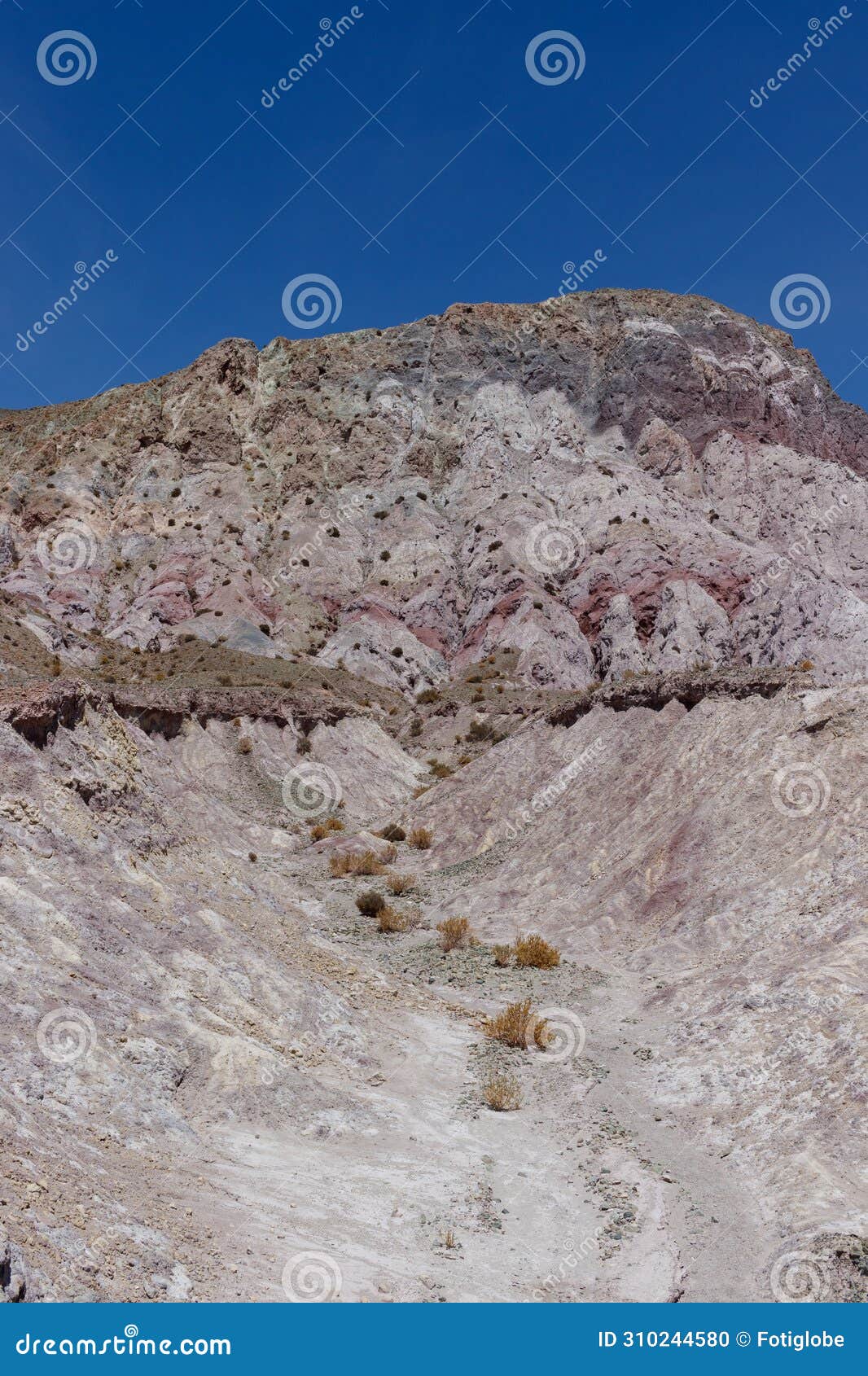the mountains of the arco iris valley in the san pedro de atacama desert in chile