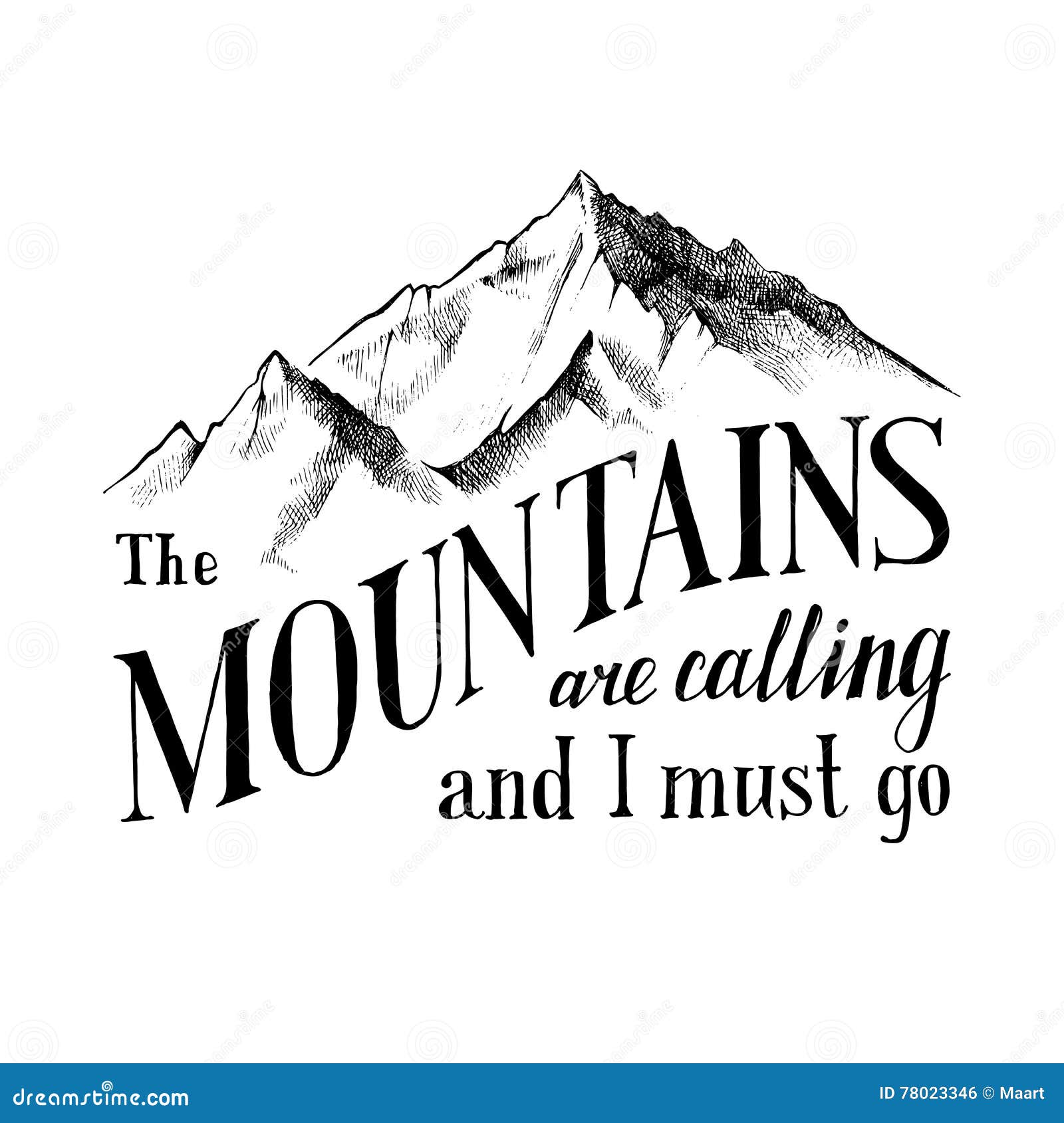 the mountains are calling and i must go - emblem
