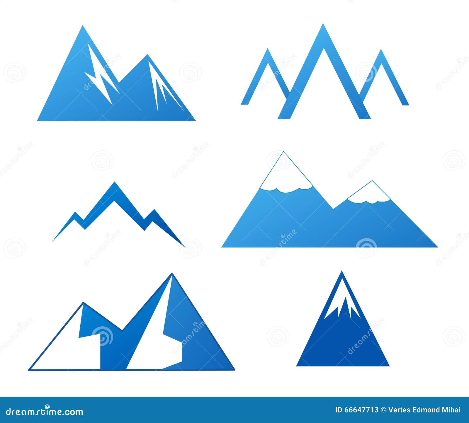 Mountains stock vector. Illustration of hill, nature - 66647713