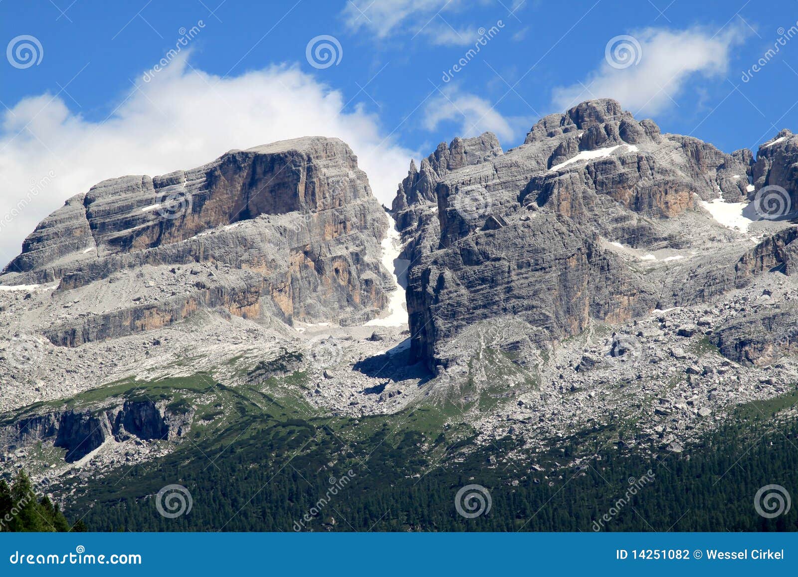 mountains of dolomiti di brenta, italy