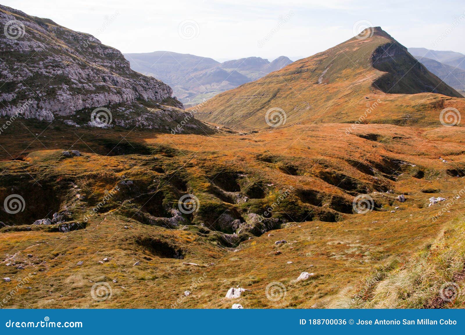 the mountains of espinosa, in the cordillera cantabrica, landscapes pasiegos