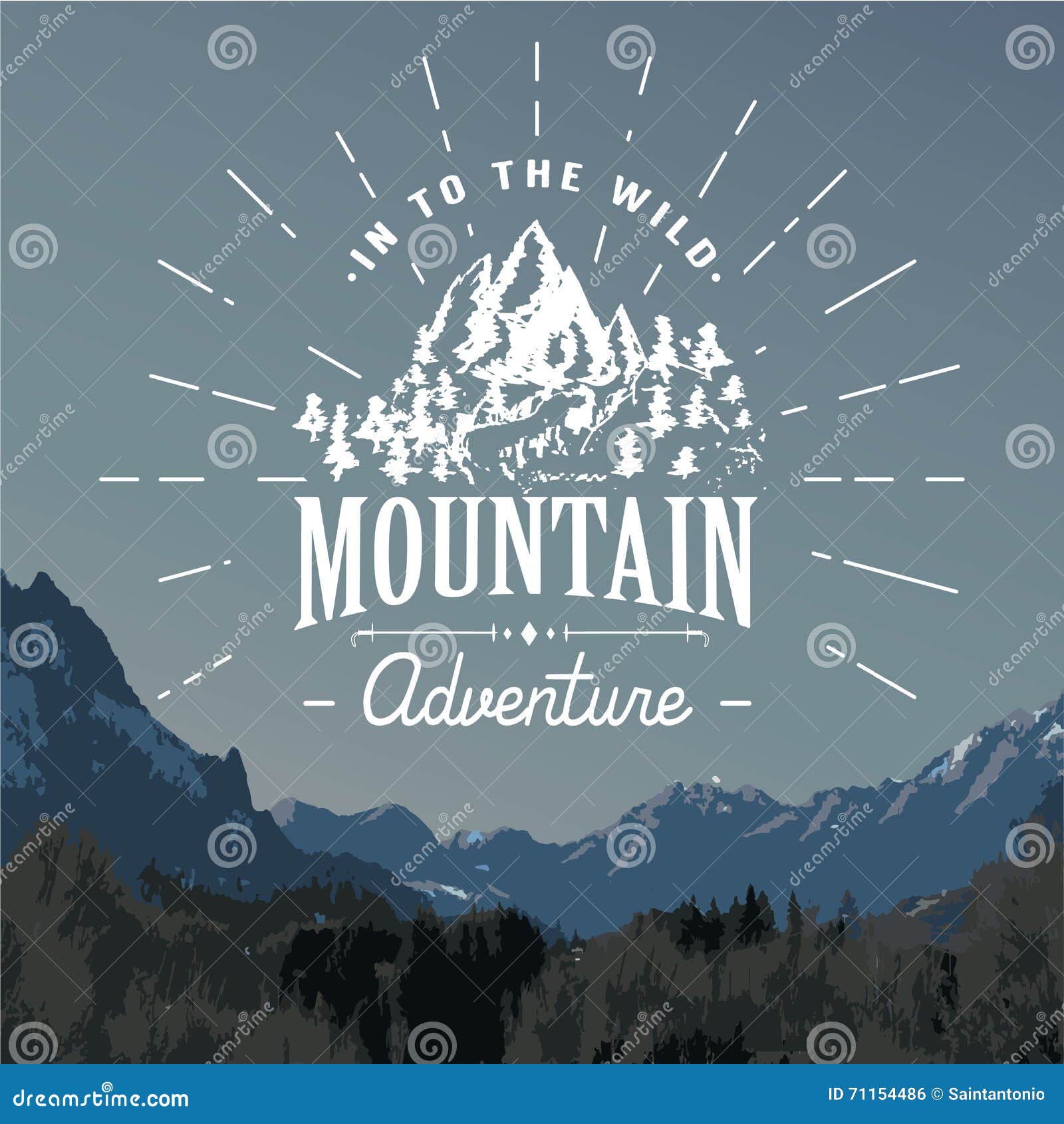 Poster Forward Adventure Vector Drawing Mountain Stock Vector Royalty  Free 1507354178  Shutterstock