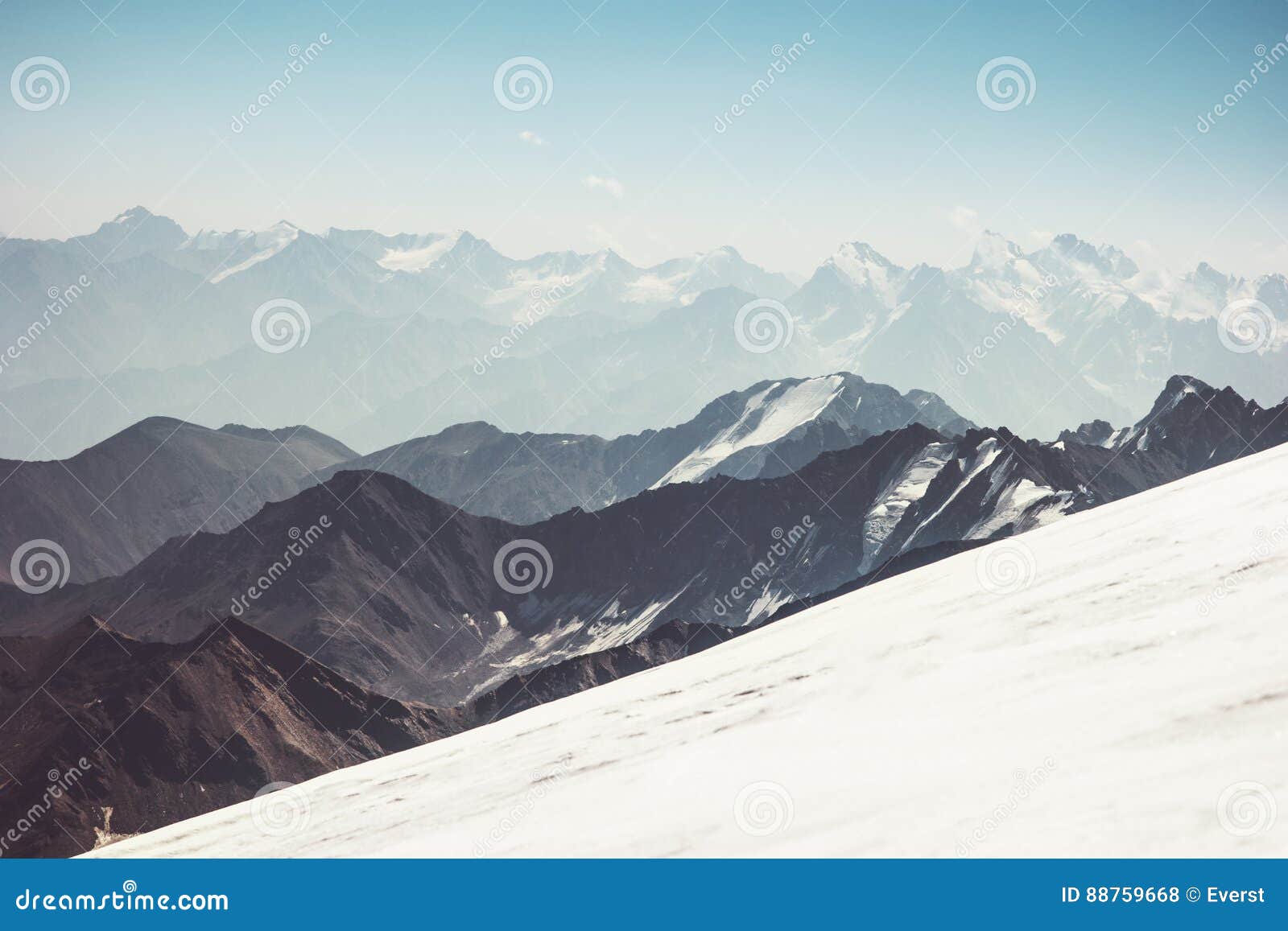 mountains landscape aerial view