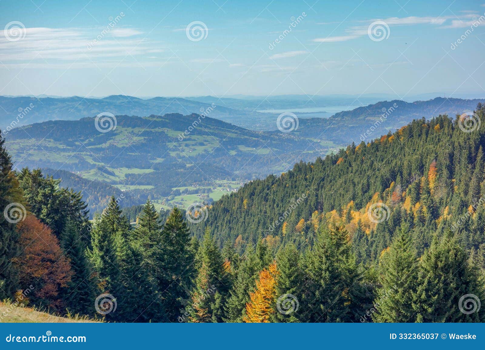 mountains near oberstaufen in bavaria