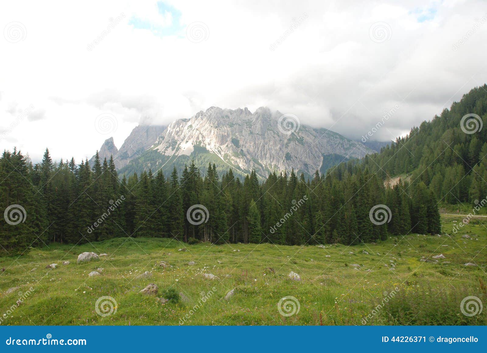mountains near sella di razzo