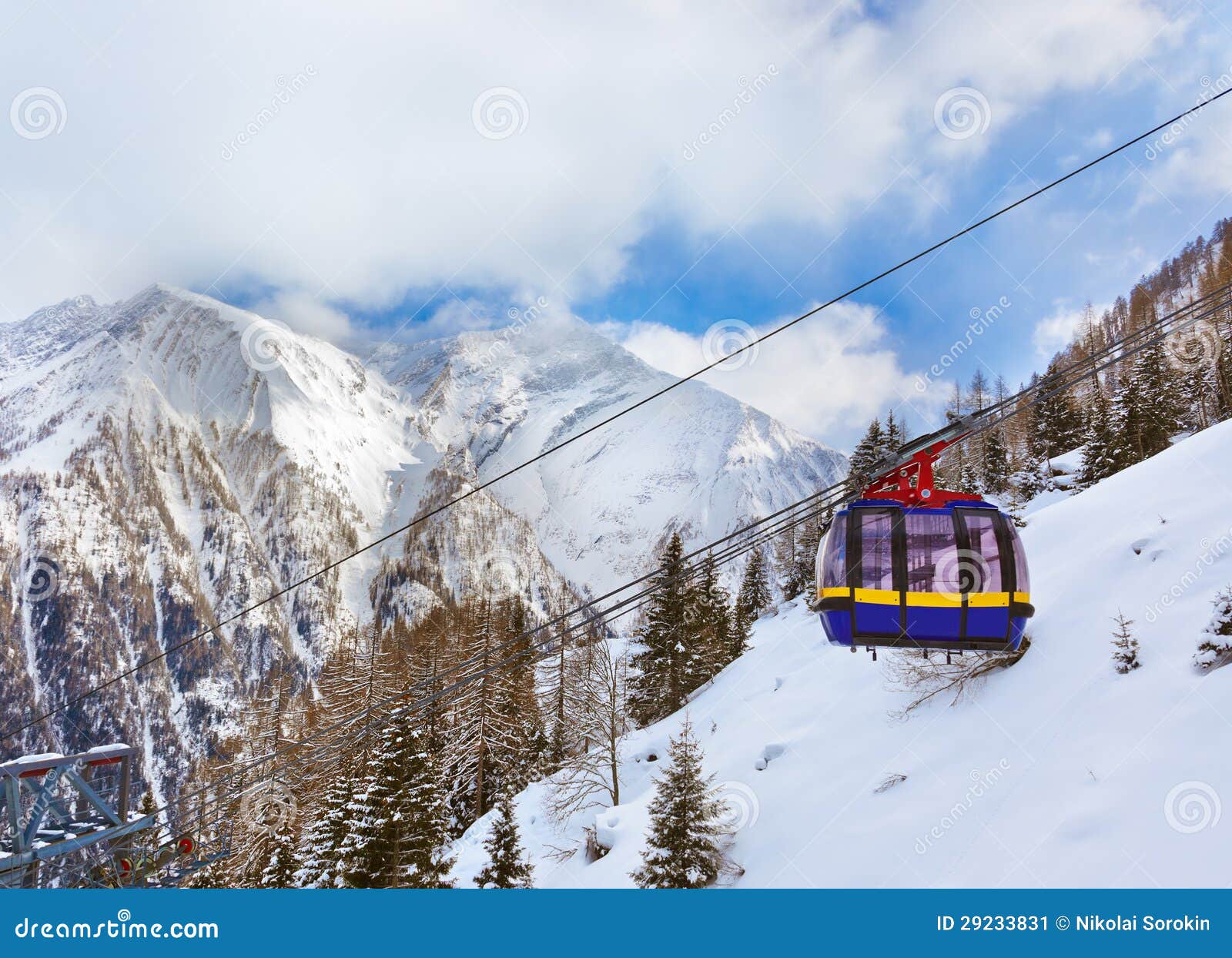mountains ski resort kaprun austria