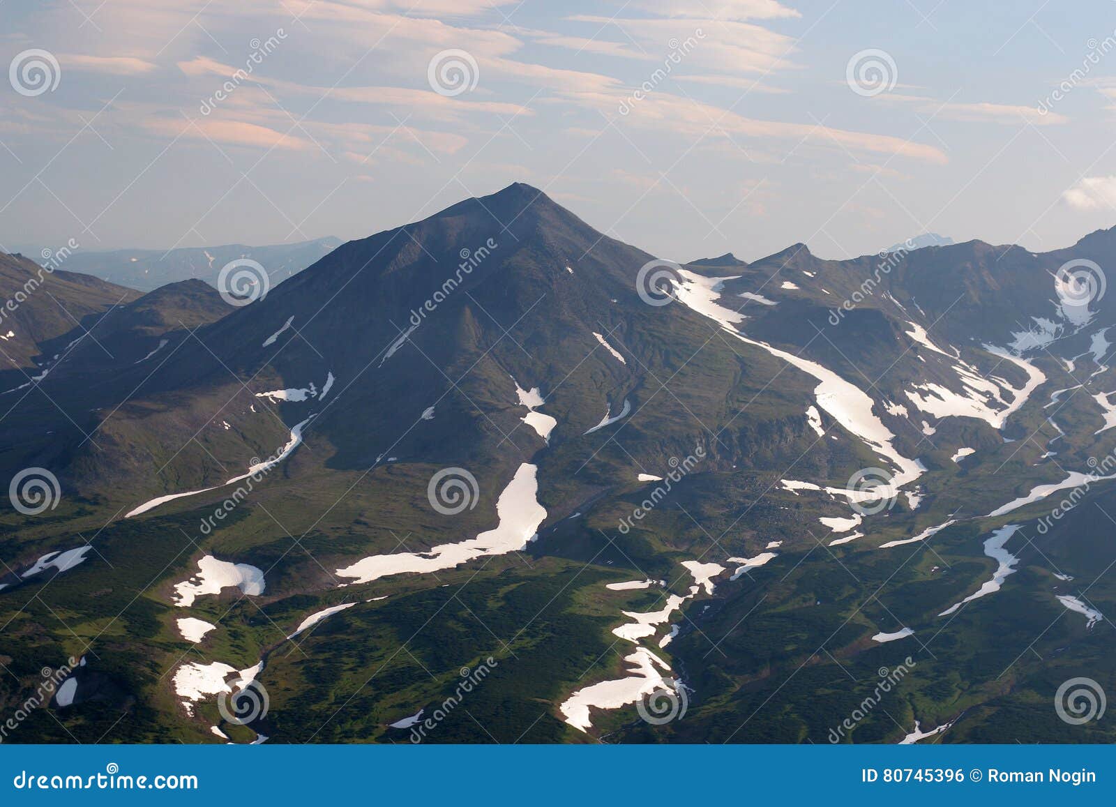 Mountains Snow Capped Peaks Wildlife North Stock Photo Image Of