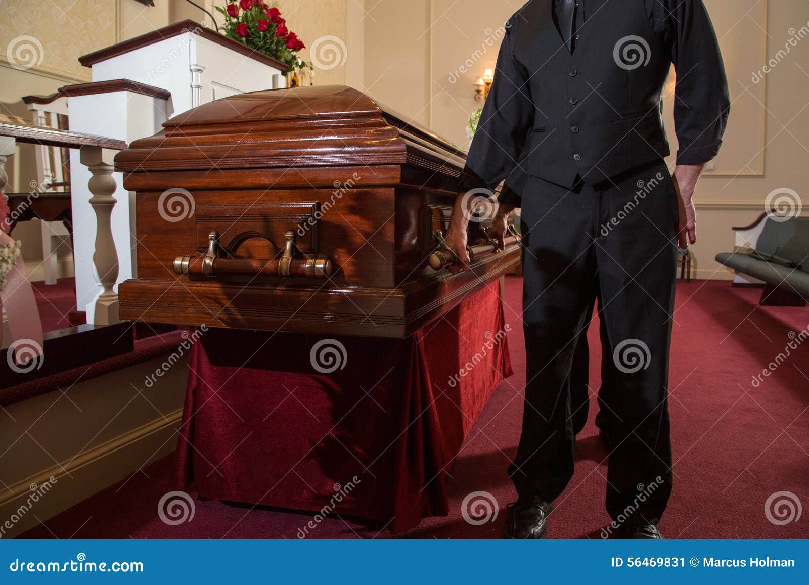 Mourning stock image. Image of religion, casket, parior 56469831