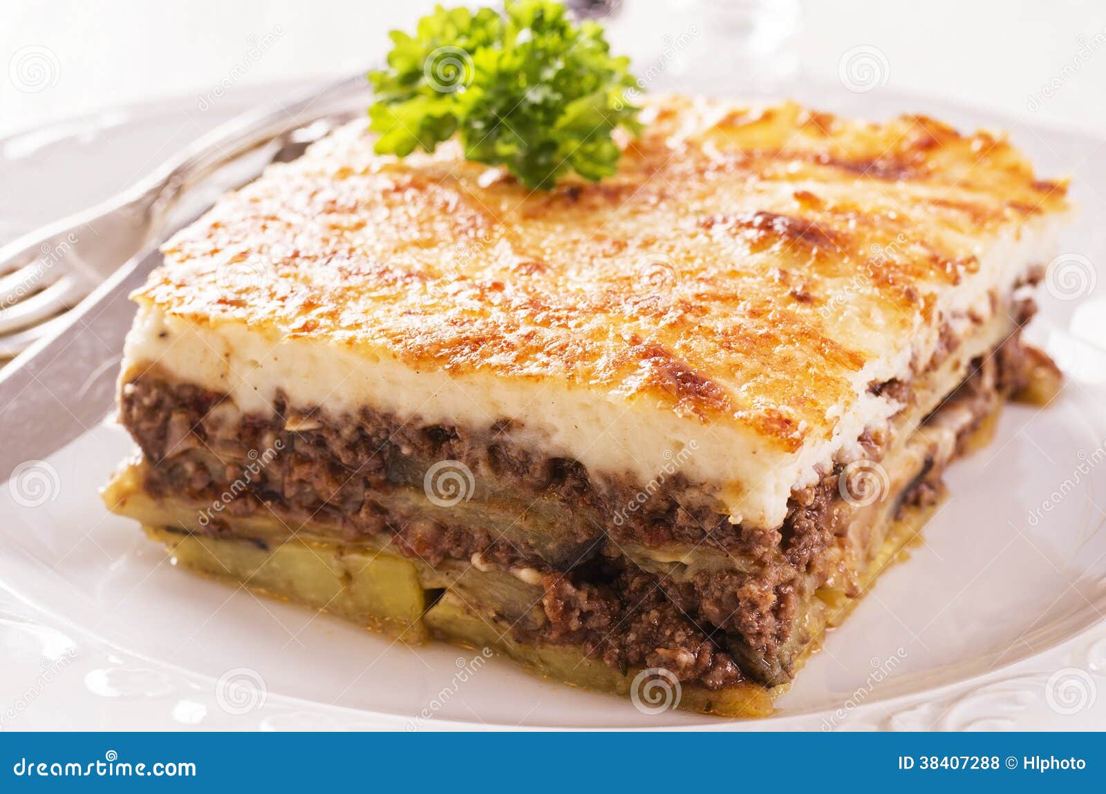 Mousakas With Minced Meat Royalty Free Stock Photos 