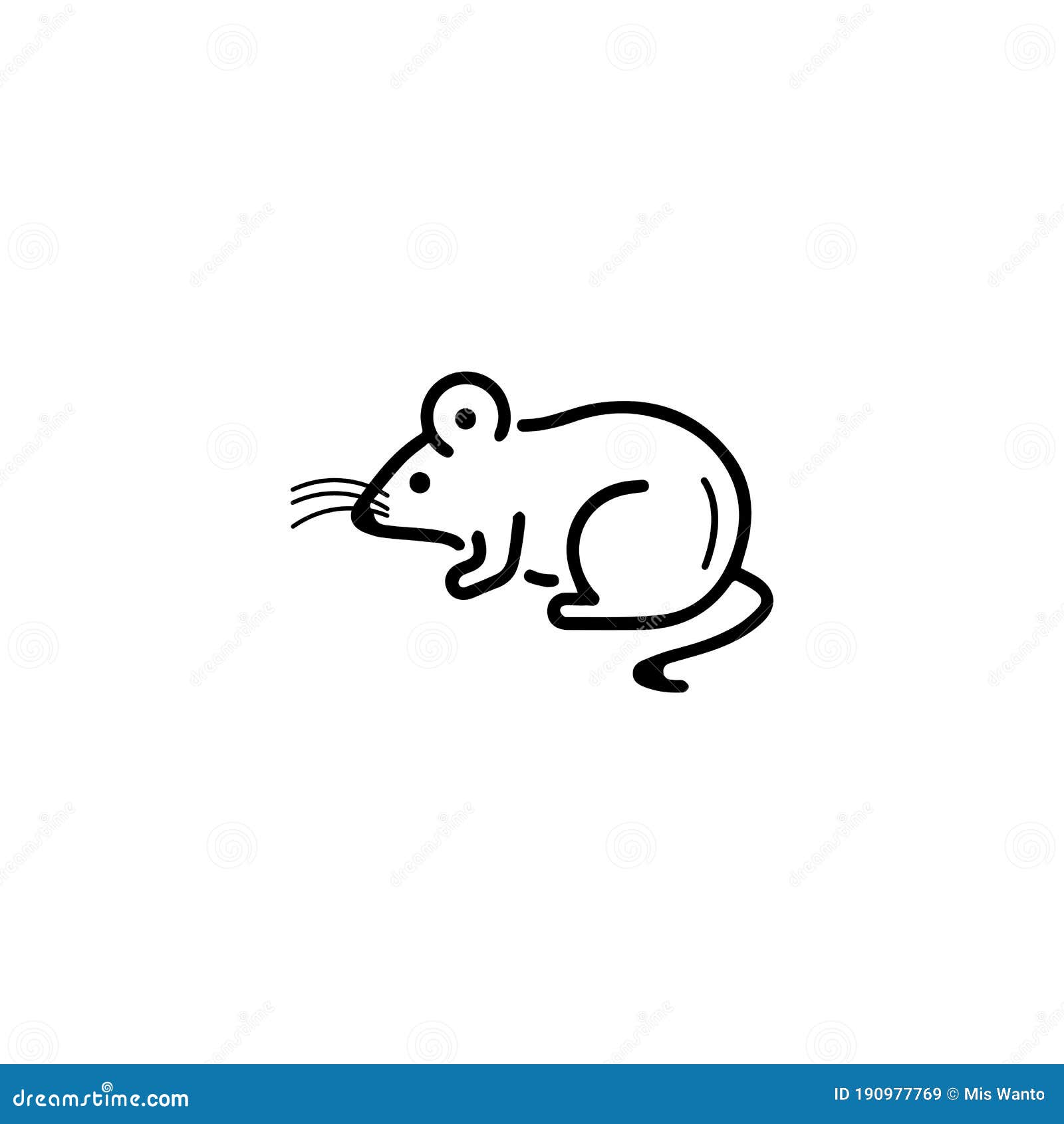Mouse Animal Logo Icon Vector Stock Vector - Illustration of isolated,  fluffy: 190977769