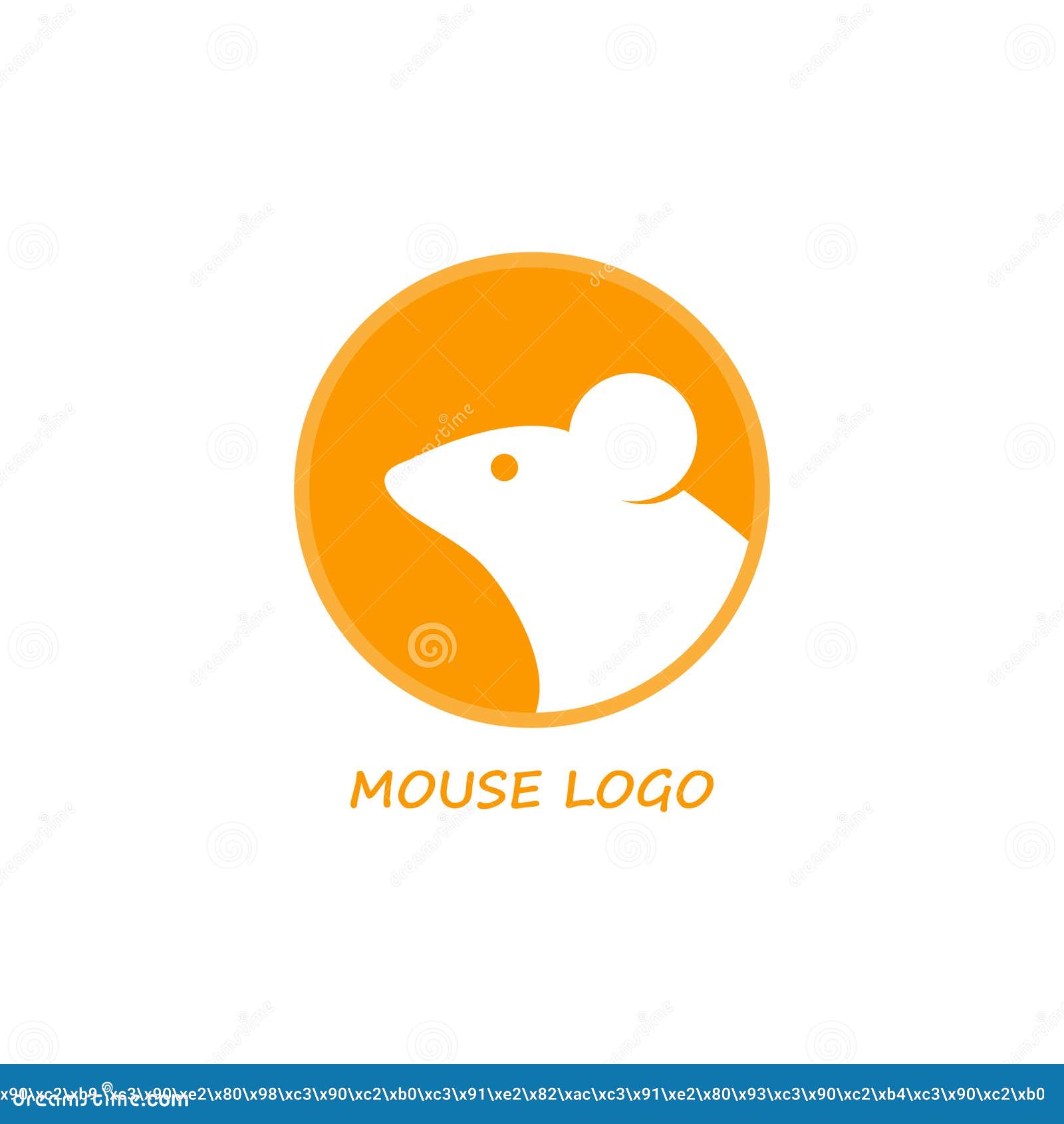 Mouse Logo Design Template Vector Illustration Isolated On The White Background Stock Vector Illustration Of Little Kanji