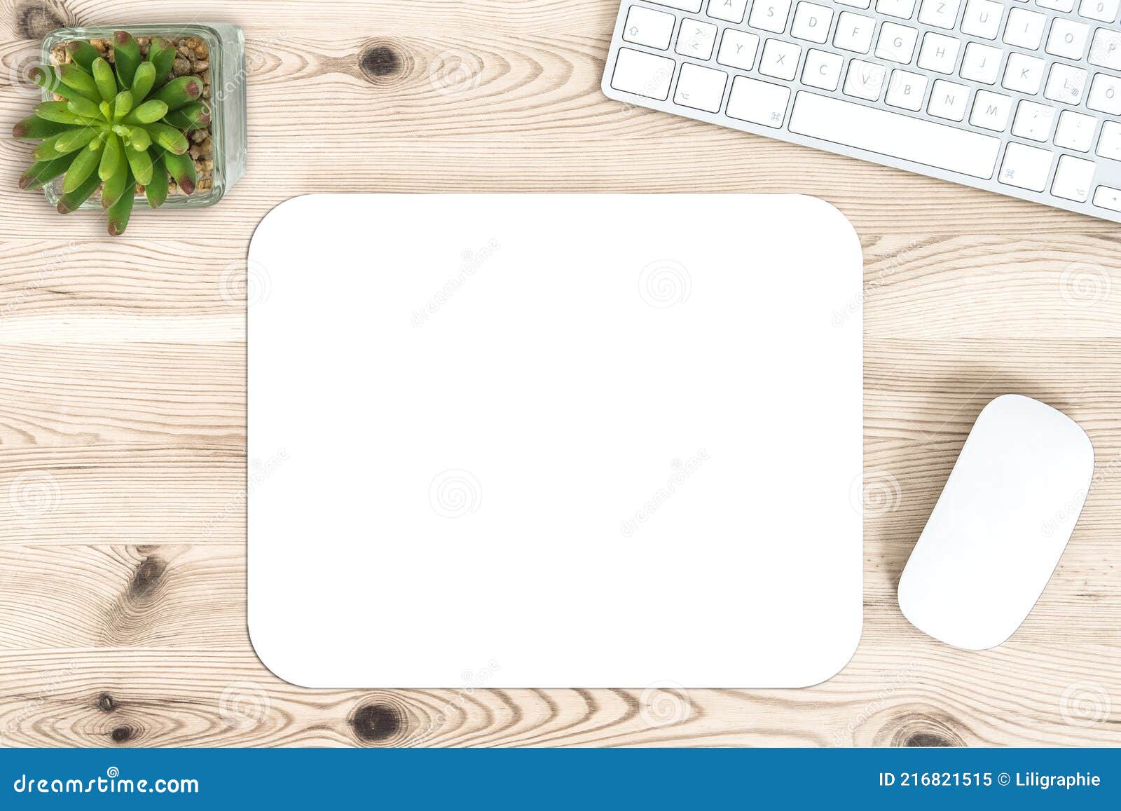 mouse pad mock up. office desk keyboard