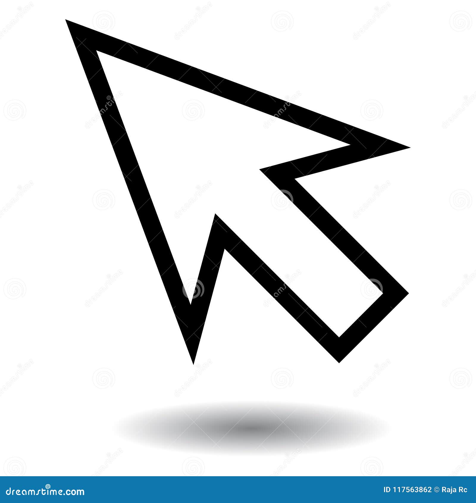 mouse cursor icon on white background