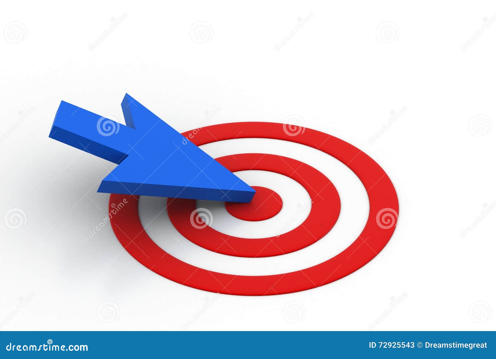 Mouse Pointer on Target Board Stock Illustration - Illustration of