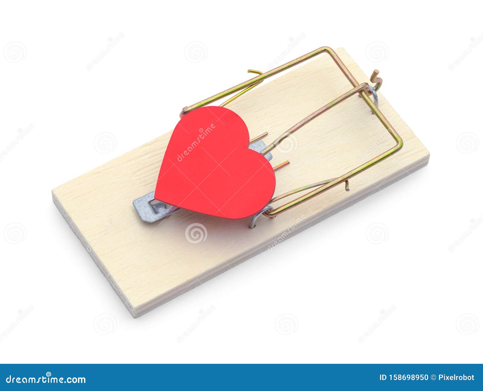 Heart Mouse Trap stock photo. Image of empty, marriage - 158698950
