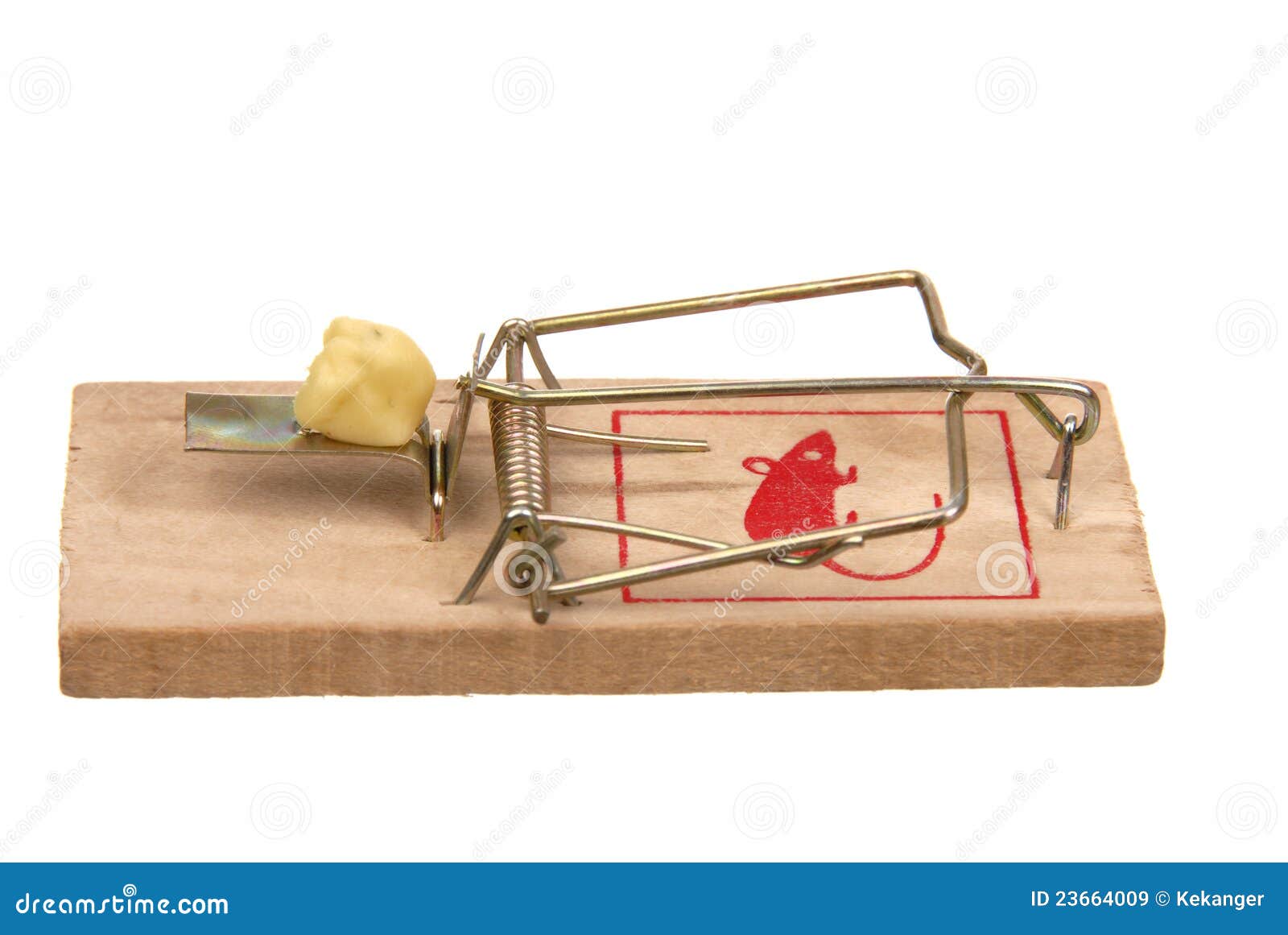 Mousetrap with bait stock image. Image of catch, isolated - 23664009