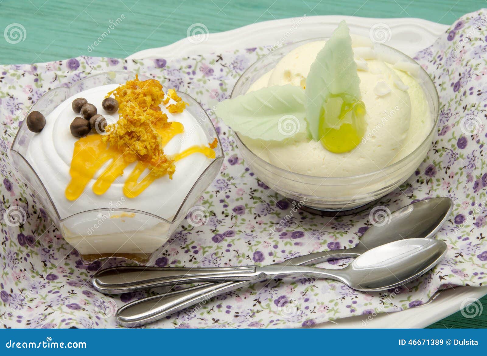 Mousse cold whipping cream stock image. Image of bowl 46671389