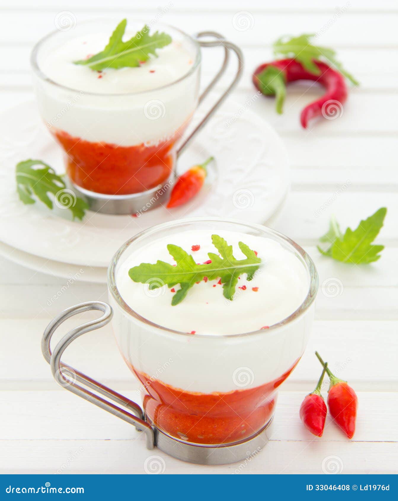 Mousse of red pepper stock photo. Image of dairy, dinner 33046408