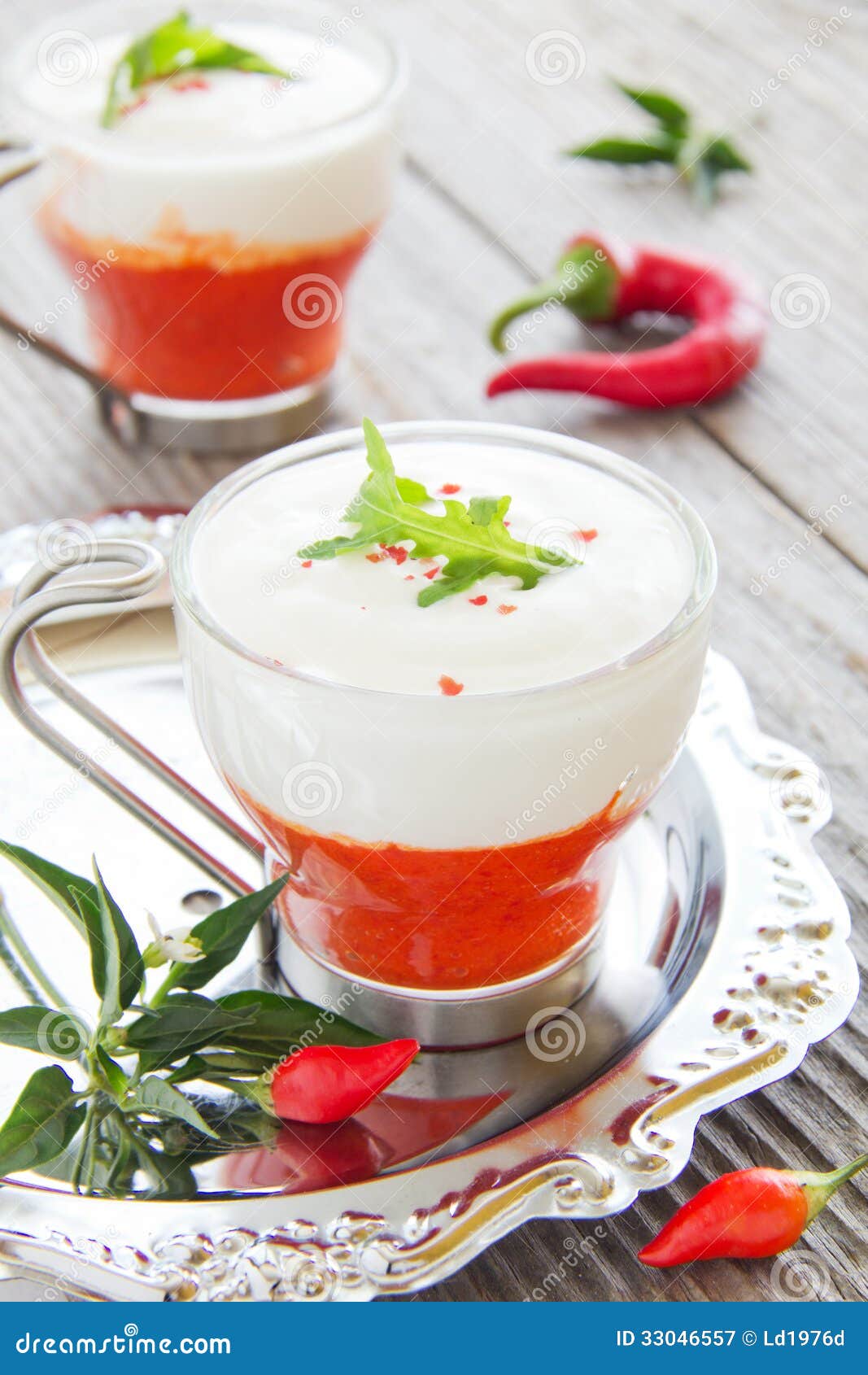 Mousse of red pepper stock image. Image of mousse, vegetable 33046557