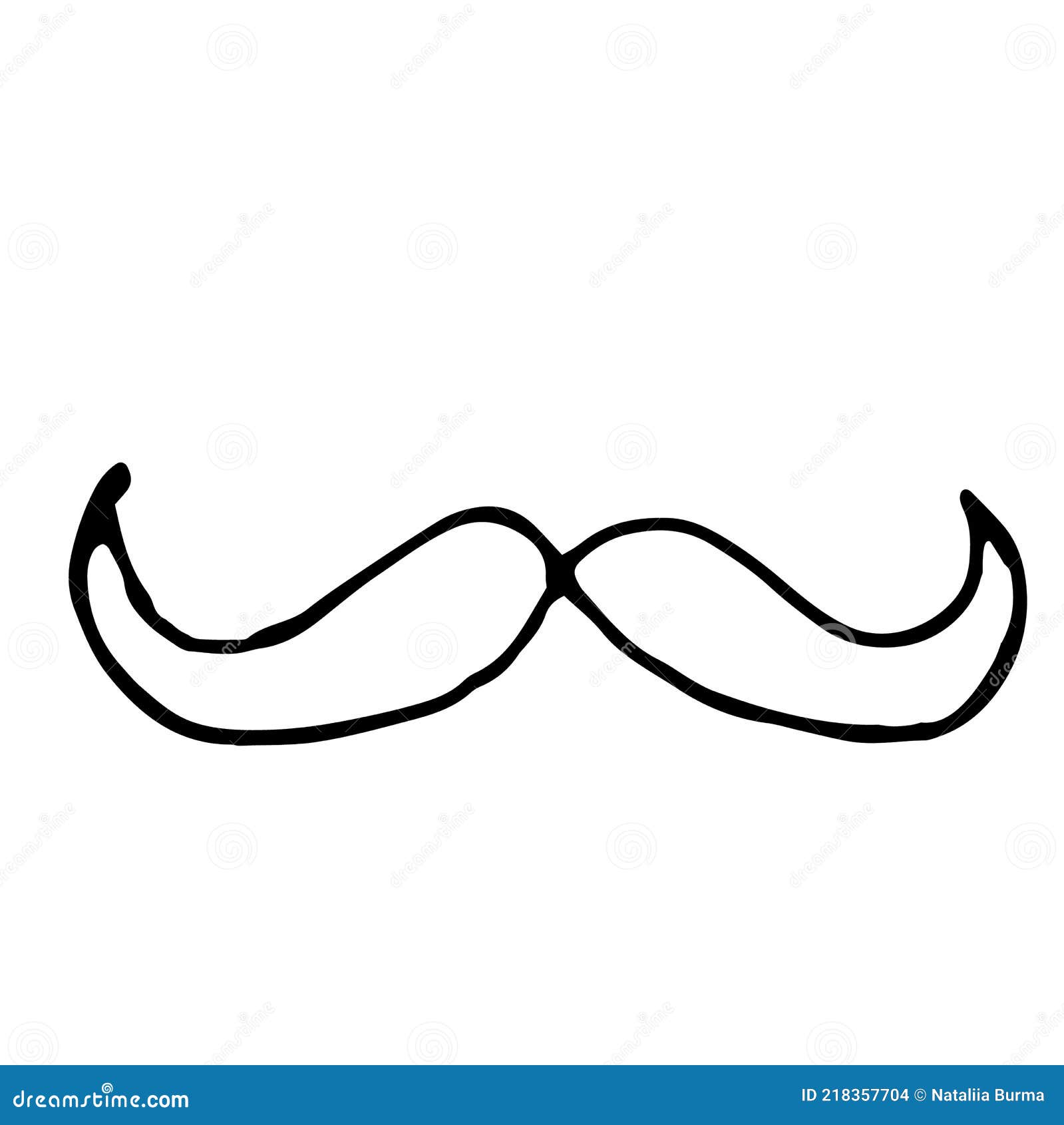 Dessin Moustache à Imprimer Gratuit Moustache Pirate. Illustration Vectorielle. Images à Imprimer. Pirate. Gribouillage. Illustration de Vecteur - Illustration du coiffure, moustache: 218357704