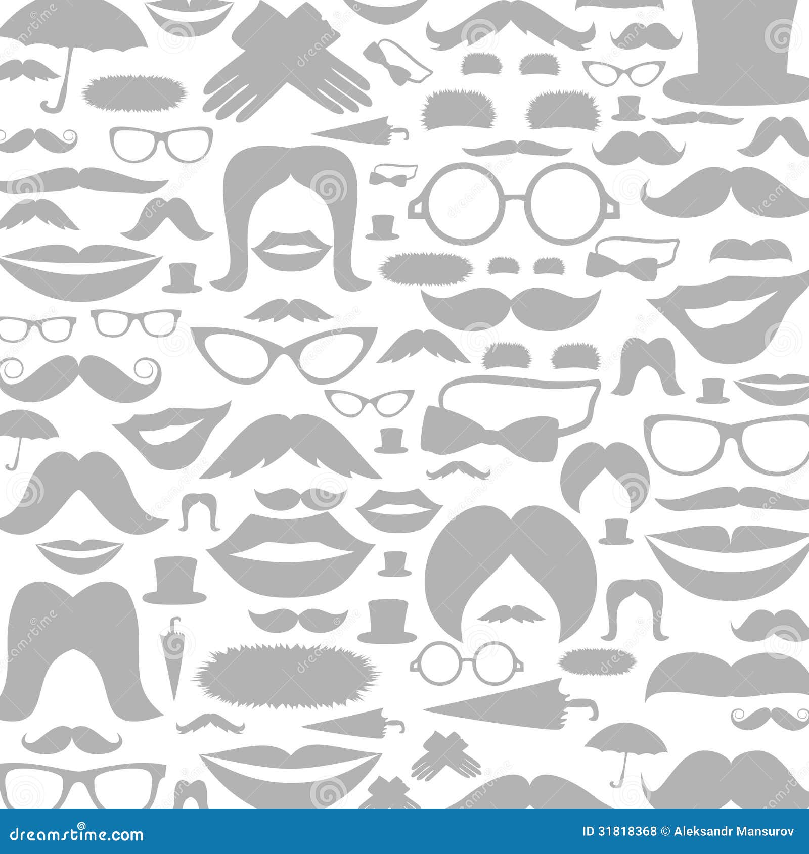 moustaches a background