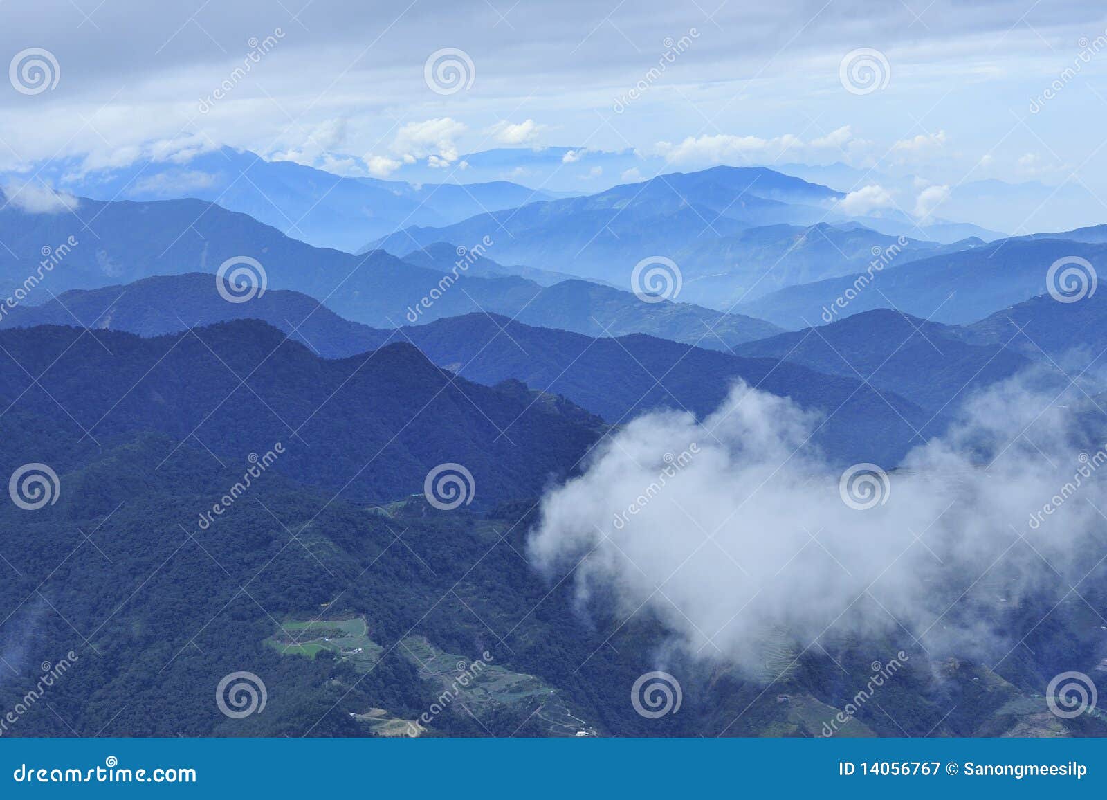 moutain and cloud