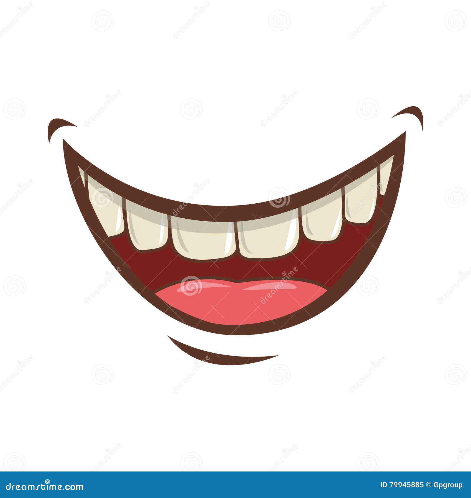 Mouth cartoon icon stock vector. Illustration of creative - 79945885