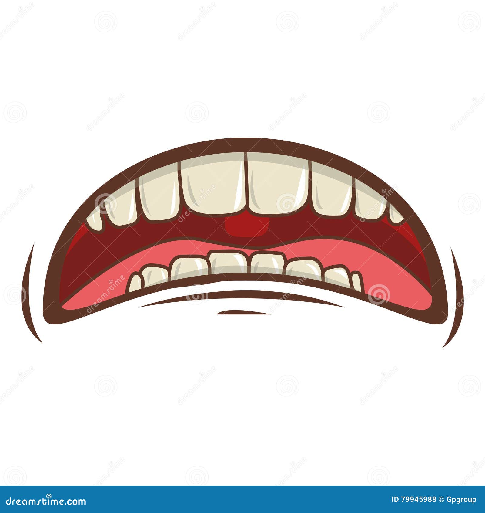 Mouth cartoon icon stock vector. Illustration of icon 79945988