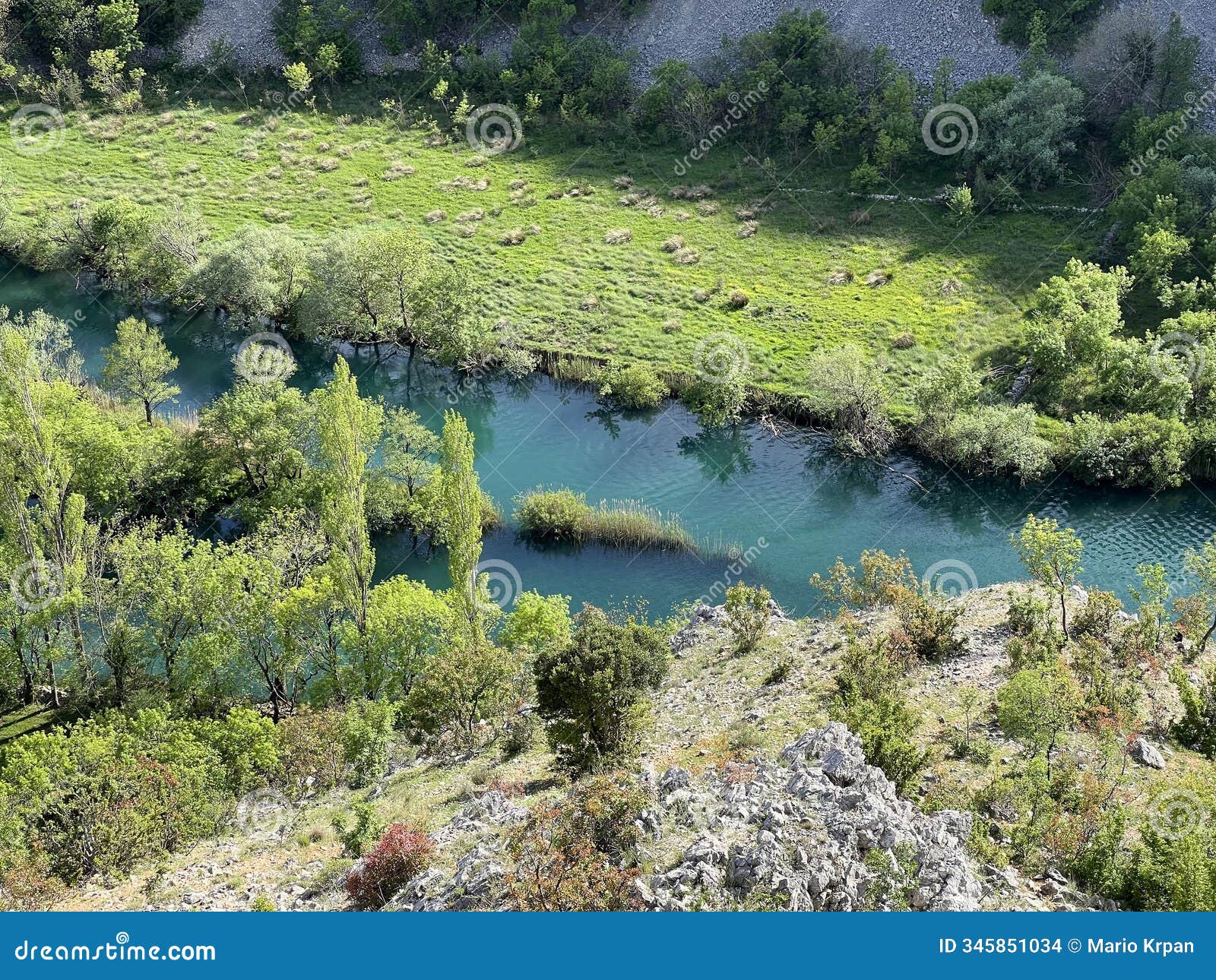 the mouth of the krupa river in zrmanja (velebit nature park, croatia) - muendung des flusses krupa in zrmanja