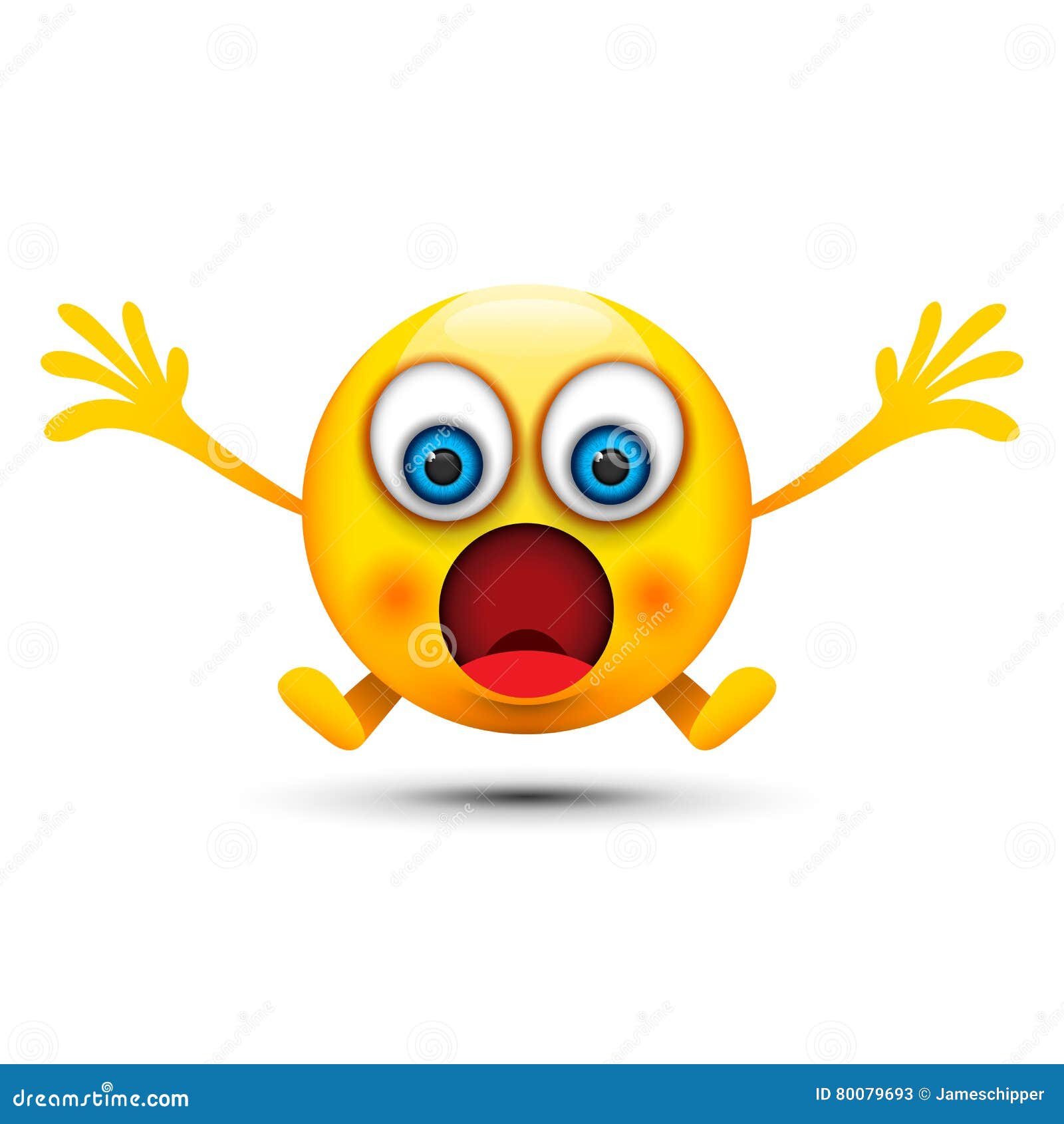 Shocked Emoji Linear Icon Modern Outline Shocked Emoji Logo Con Vector