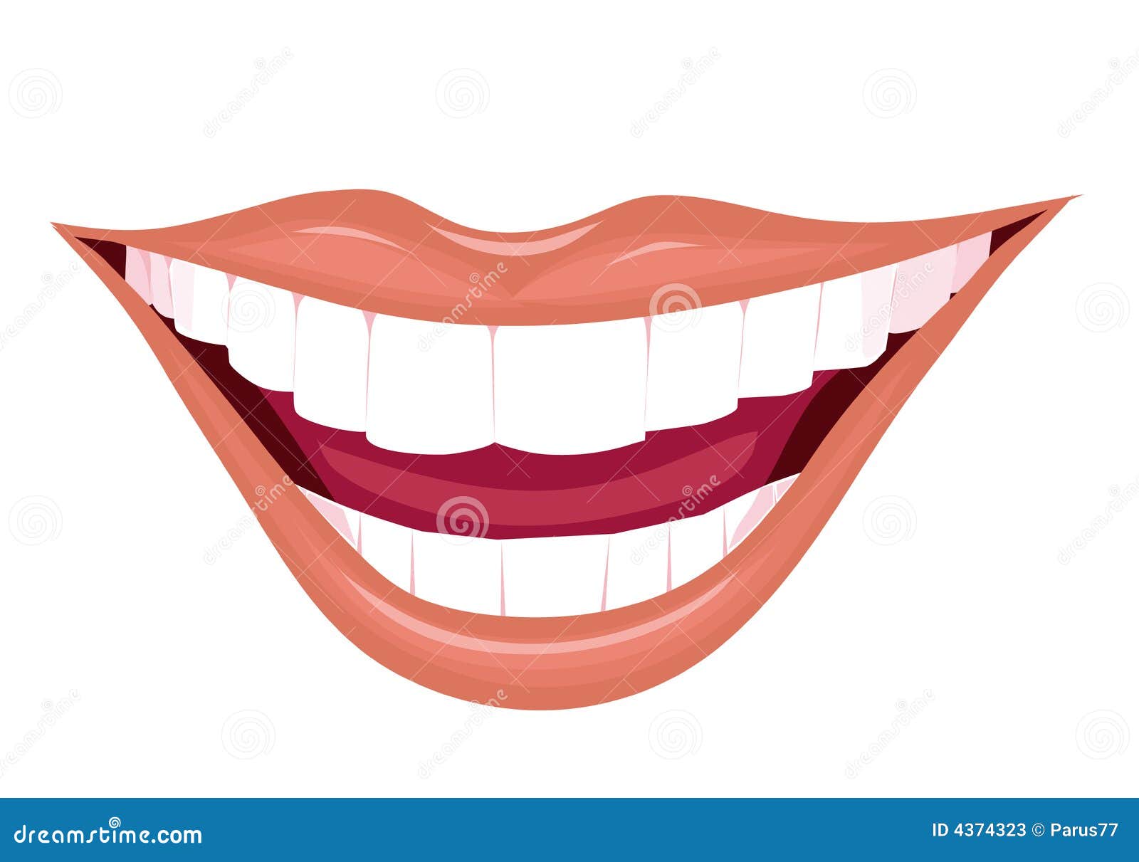 Mouth of the woman stock vector. Illustration of mouth - 4374323