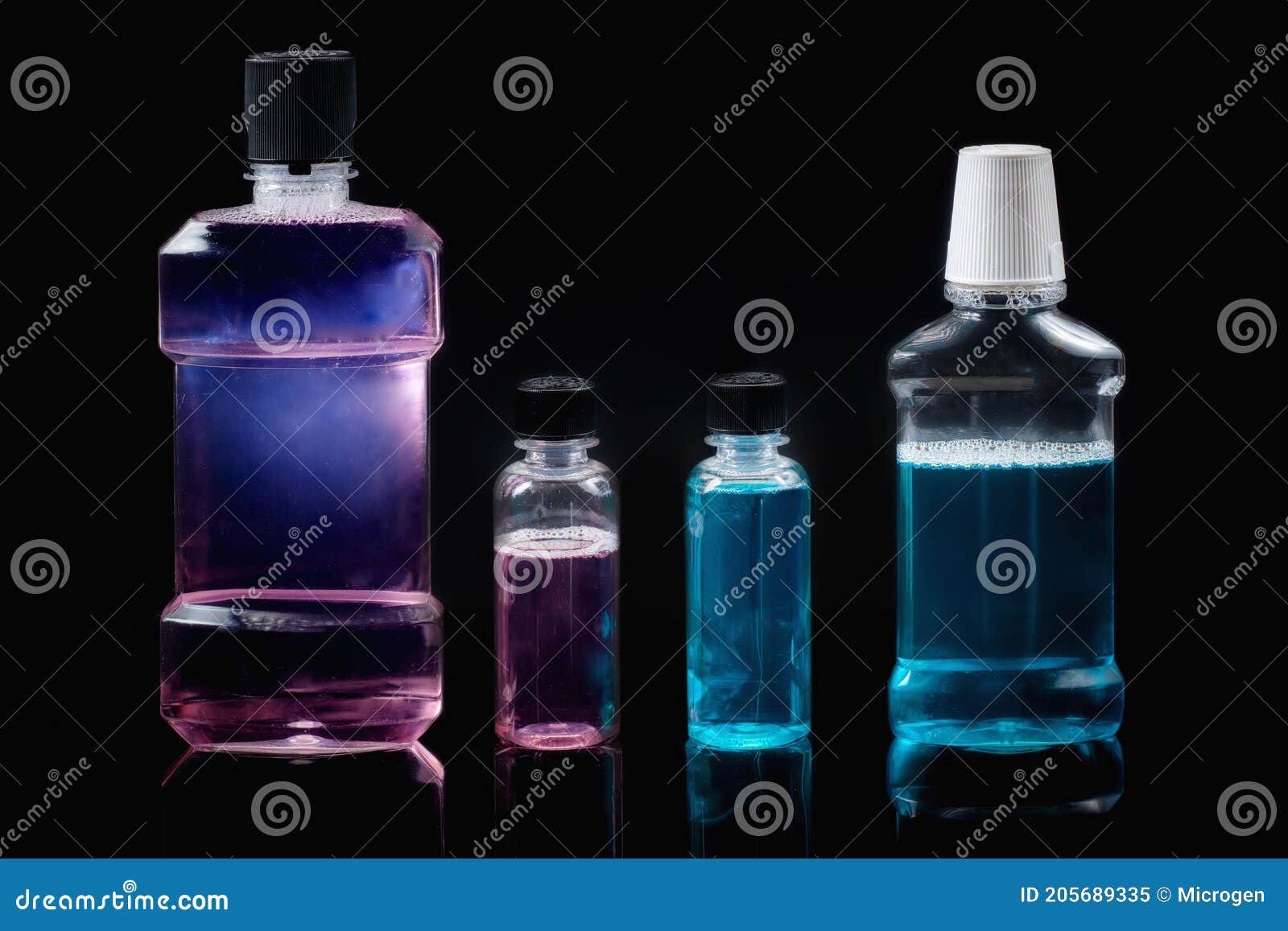 Mouthwash Gargling Liquid on Black Background Stock Image Image of prevention, corona 205689335