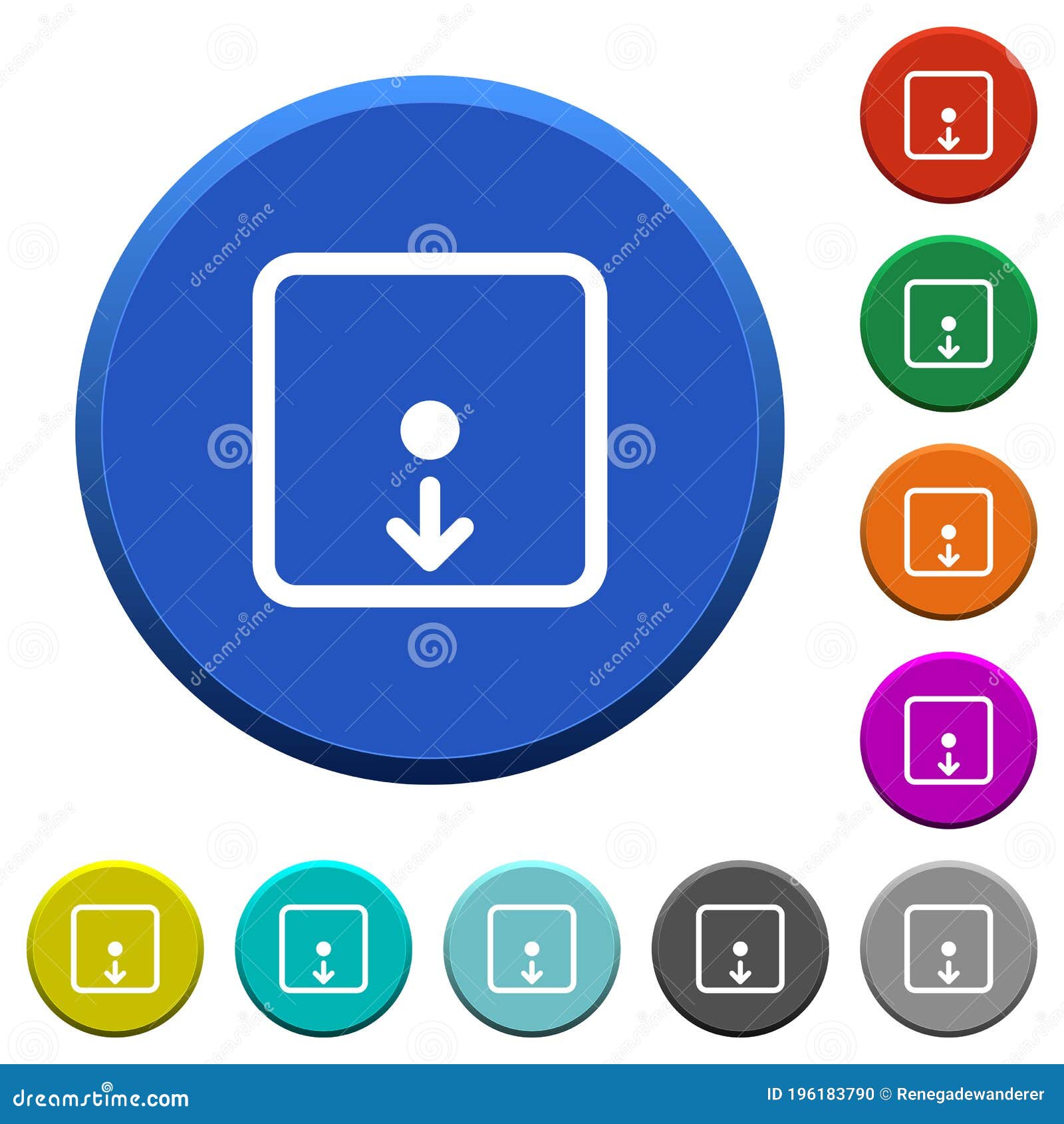 move object down beveled buttons