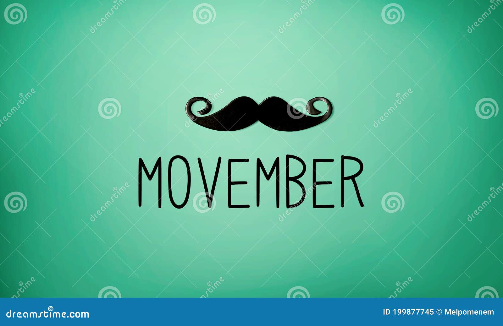 Movember Raise Awareness of Men`s Health Stock Image Image of