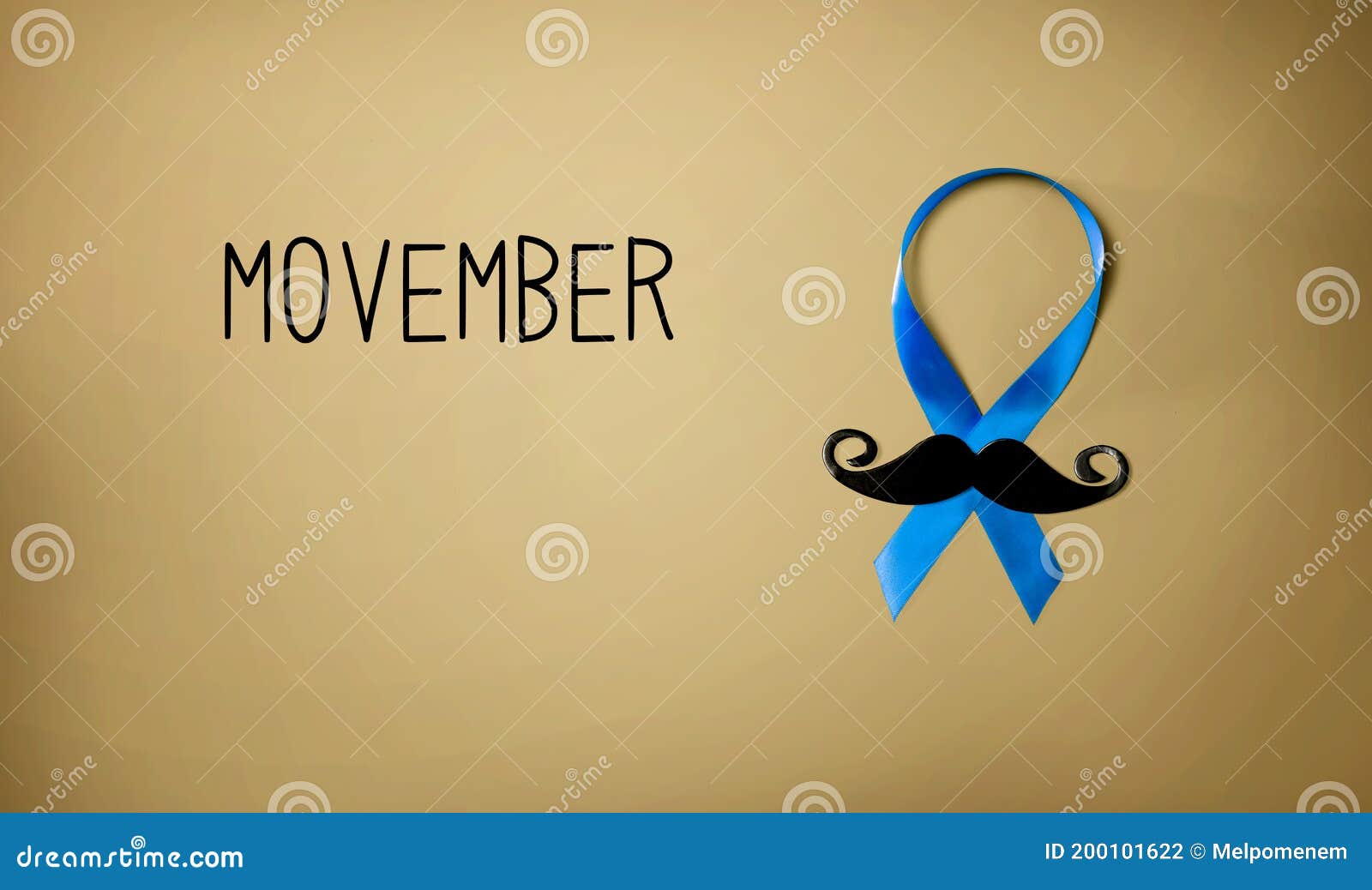 Movember Raise Awareness of Men`s Health Stock Photo Image of