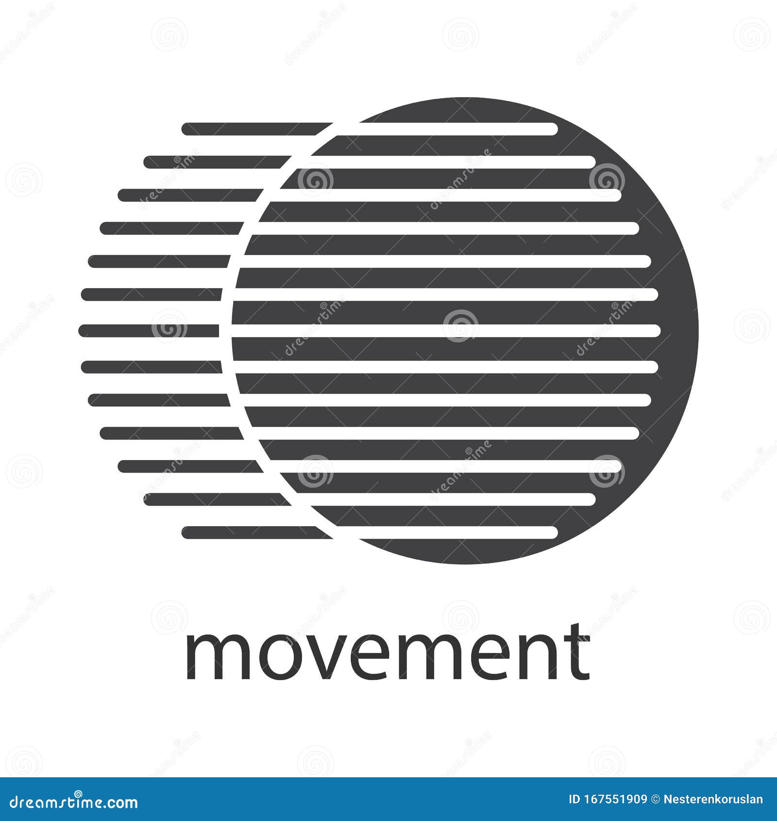 Movement glyph icon stock vector. Illustration of fast 167551909