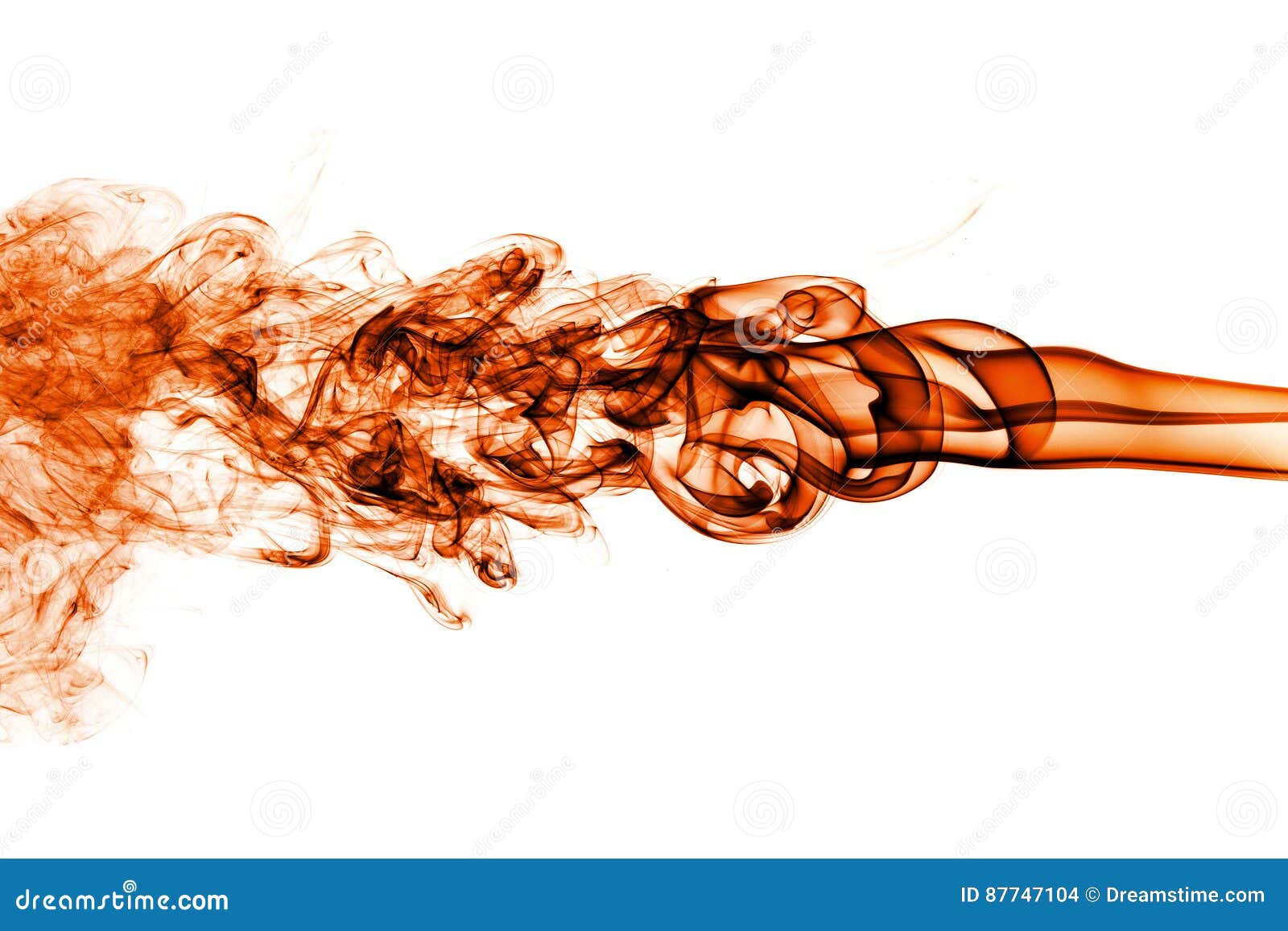 Movement of orange smoke stock photo. Image of dynamic 87747104