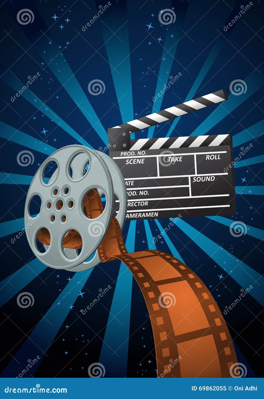 Movie background stock illustration. Illustration of light - 69862055