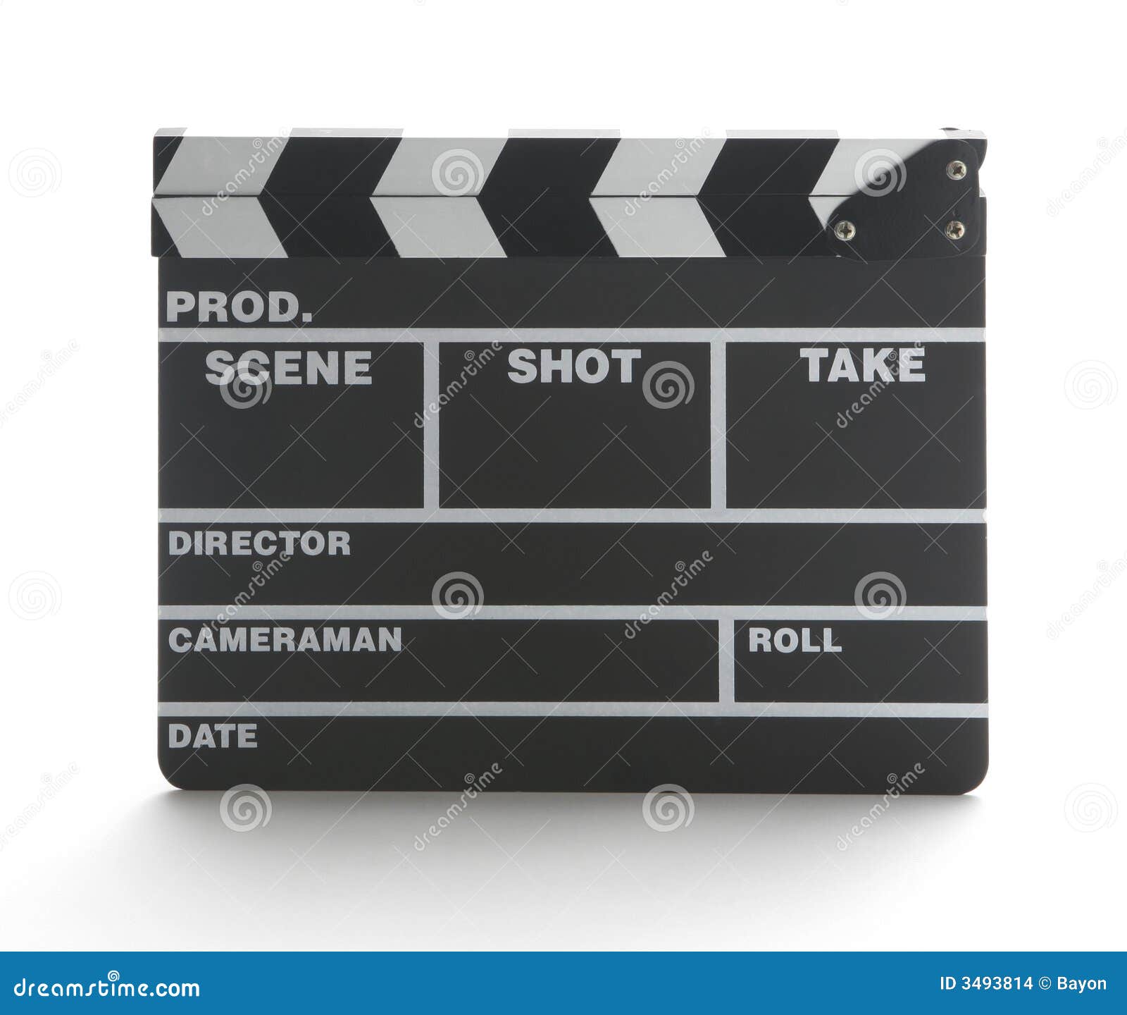 Movie Clap Board Stock Images Image 3493814