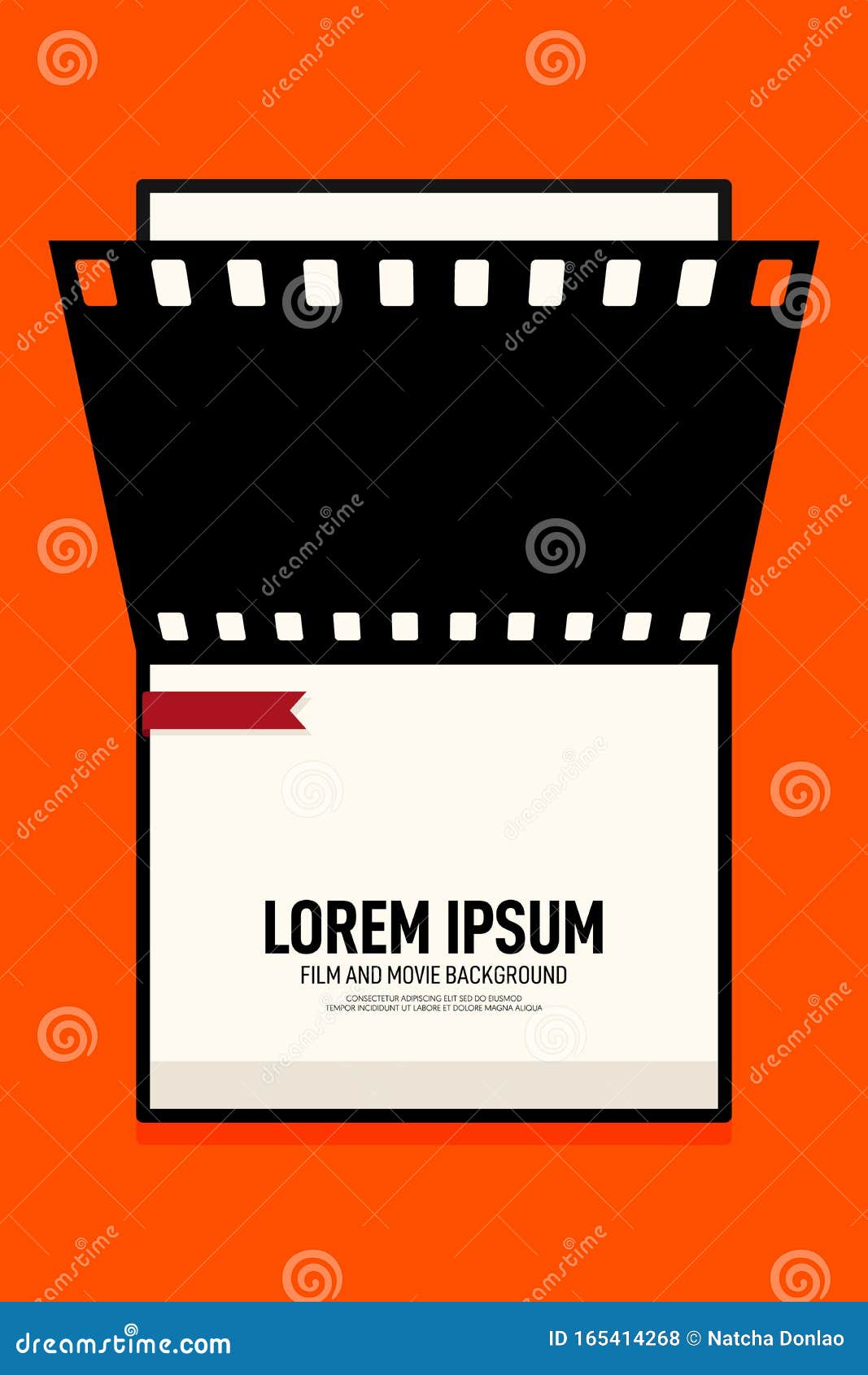 Movie and Film Poster Design Template Background Vintage Retro Style Stock  Illustration - Illustration of movie, film: 165414268