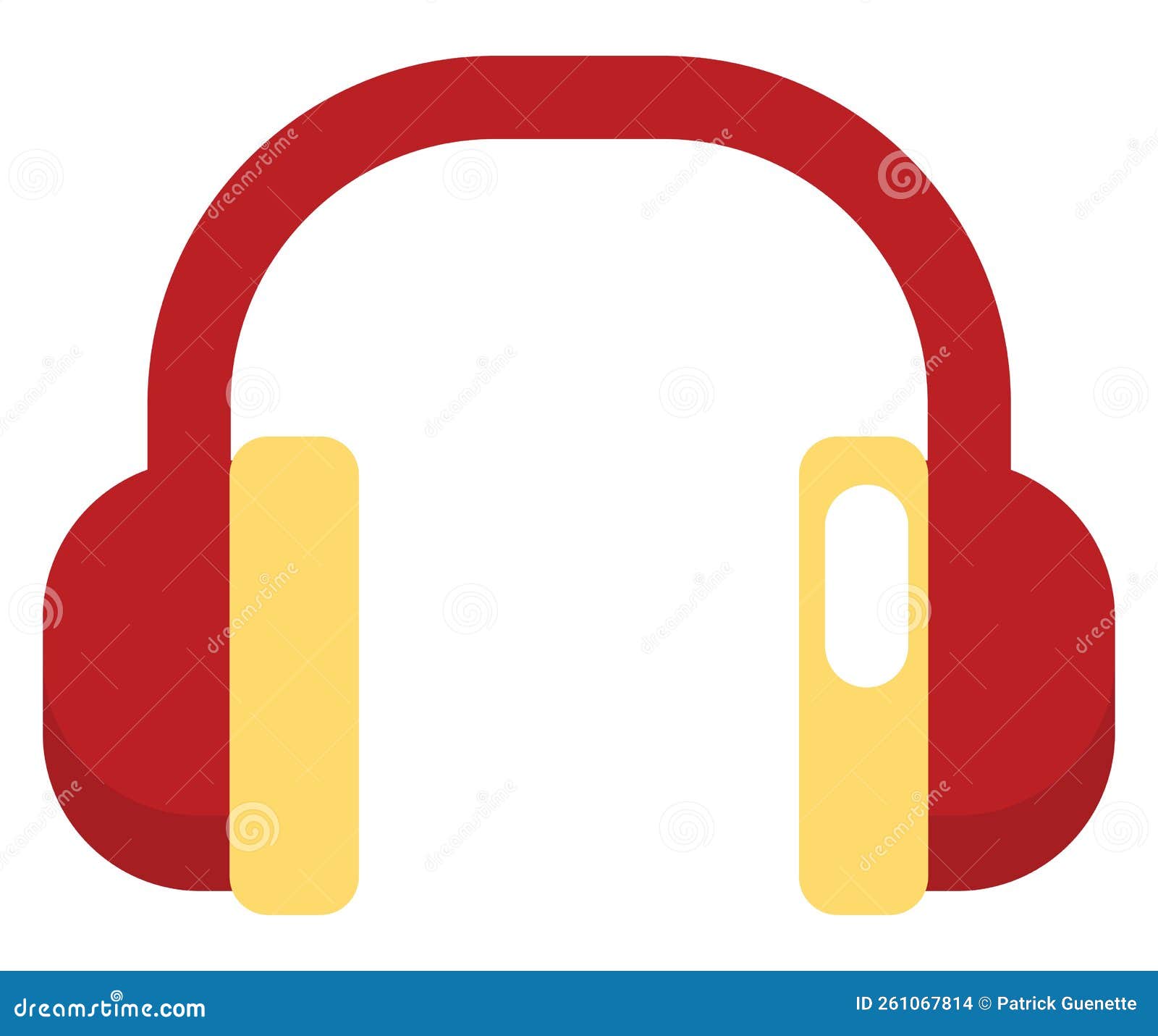 Movie headphones, icon stock vector. Illustration of design 261067814
