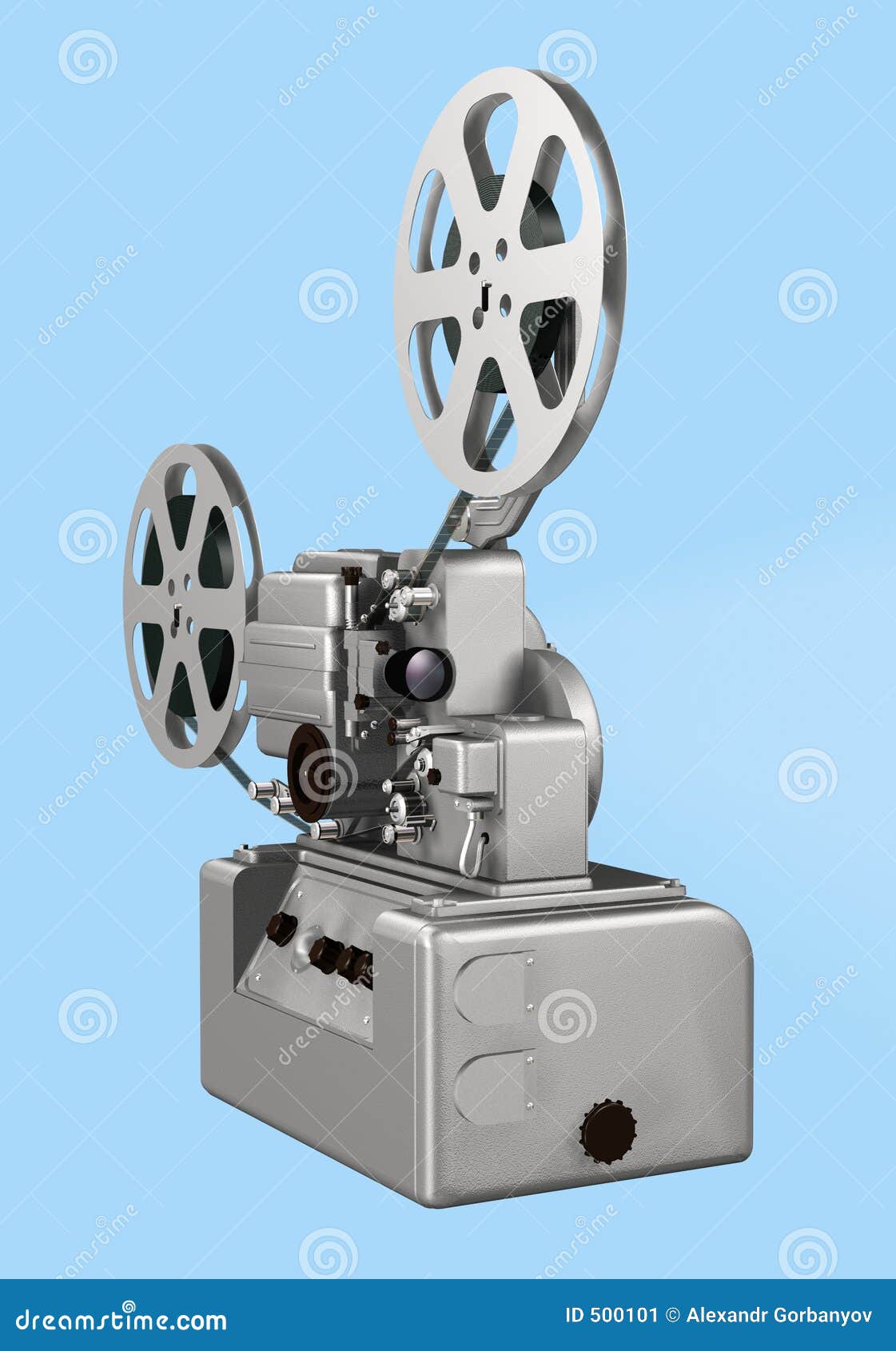 Movie projector stock illustration. Illustration of illustrate - 500101