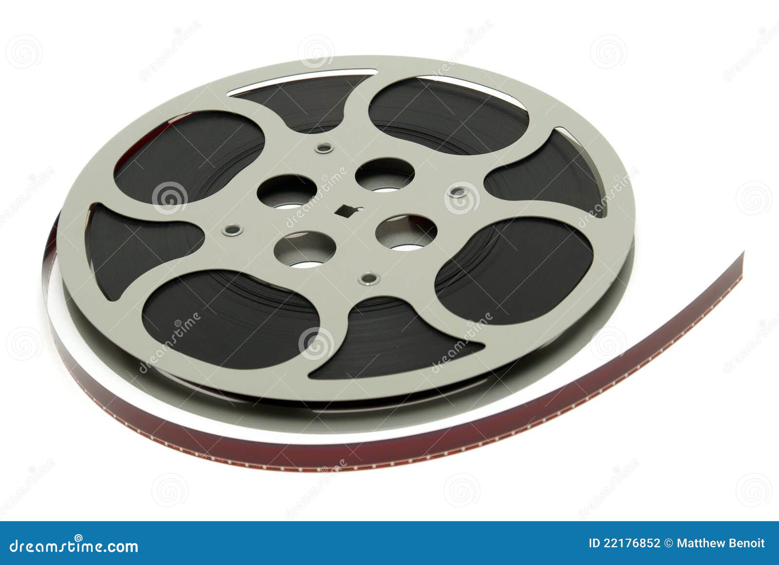Movie Reel Big Old Professional For 35mm Cinema And Clapper RoyaltyFree Stock Image