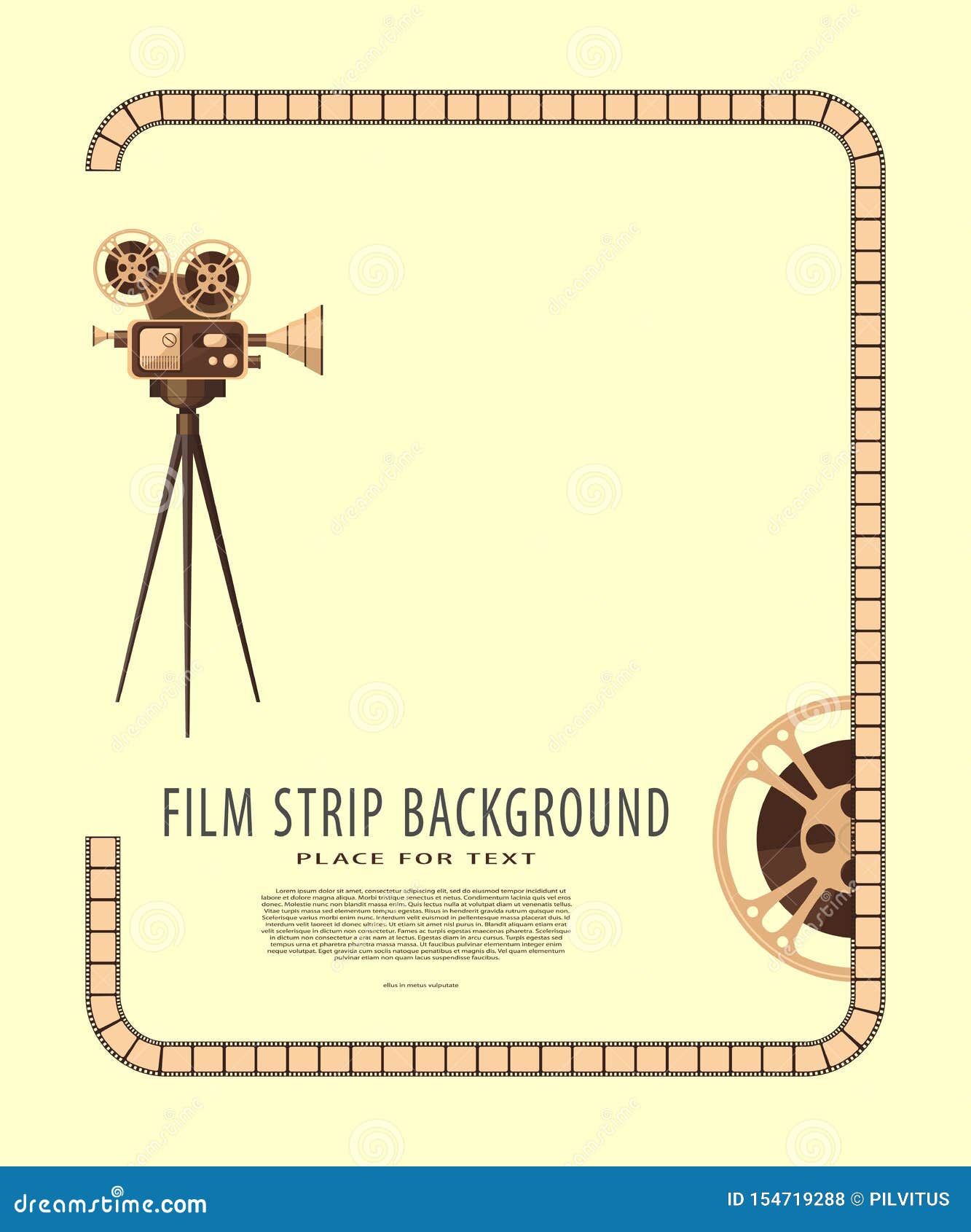 Old Motion Picture Film Reel With Film Strip Vintage Background Stock  Photo Picture And Royalty Free Image Image 22317969