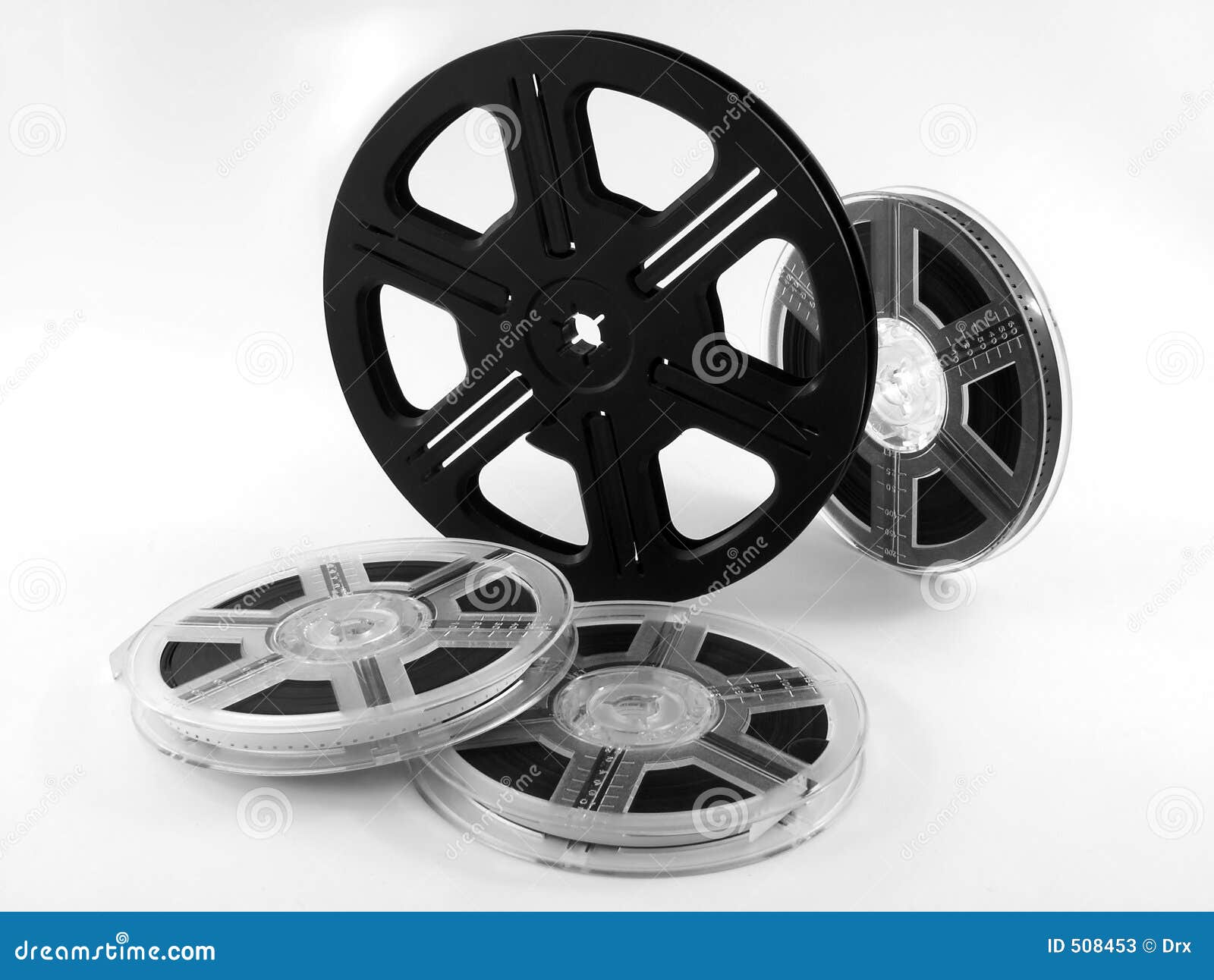 Movie reels stock image. Image of movies, picture, micro 508453