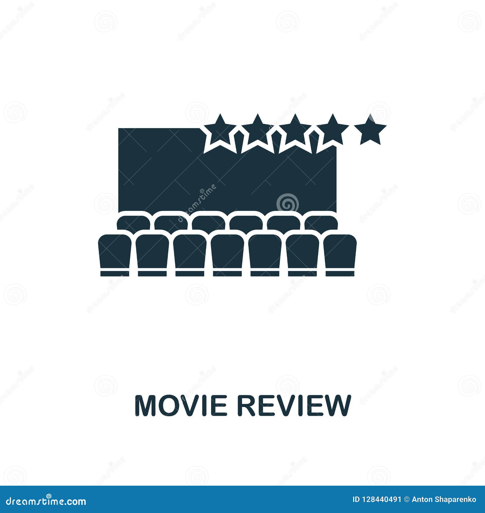 Movie Review Icon. Simple Element From Cinema Collection. Creative ...